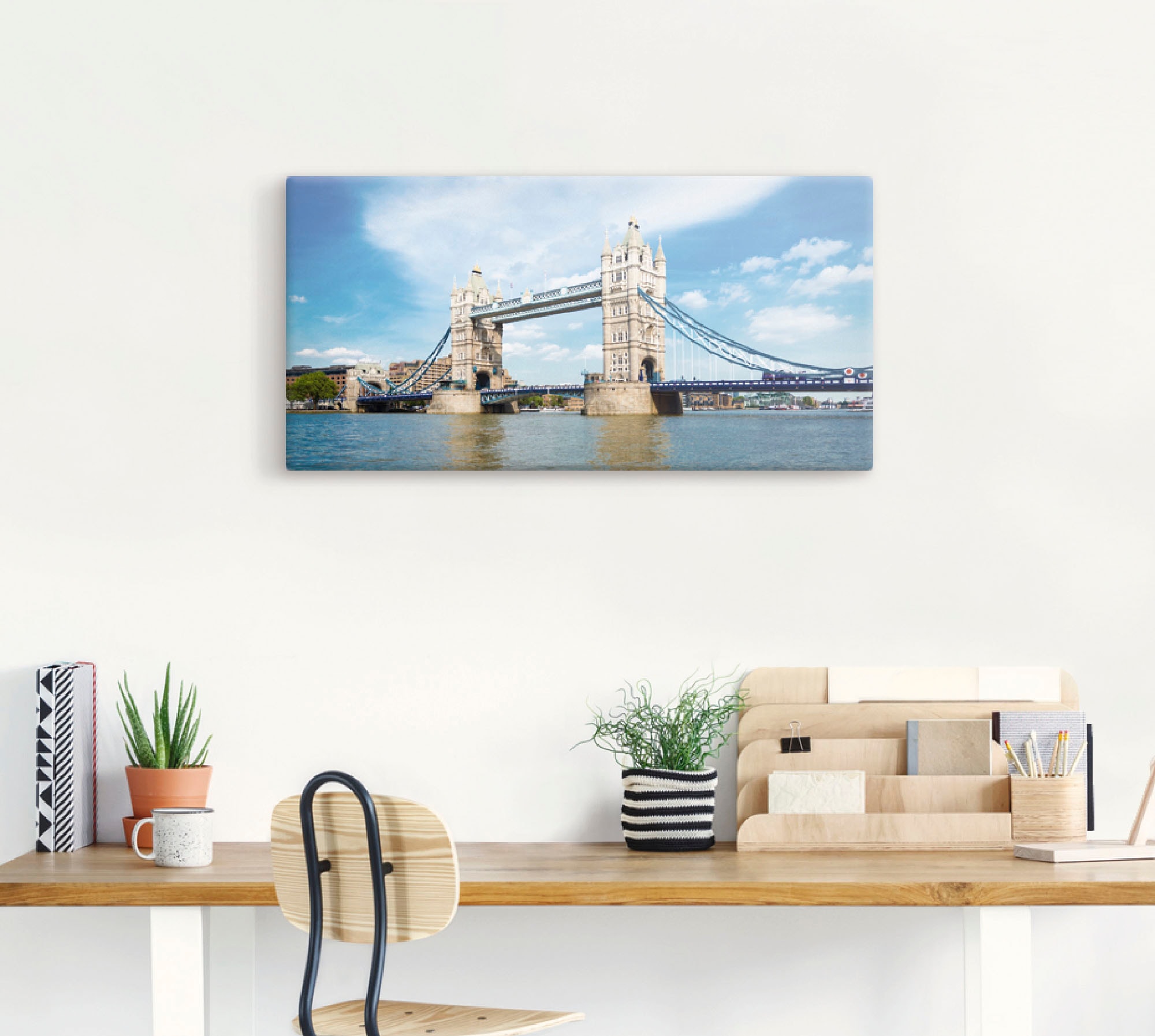 Artland Wandbild »London Tower Bridge«, Brücken, (1 St.), als Alubild, Outdoorbild, Leinwandbild in verschied. Größen