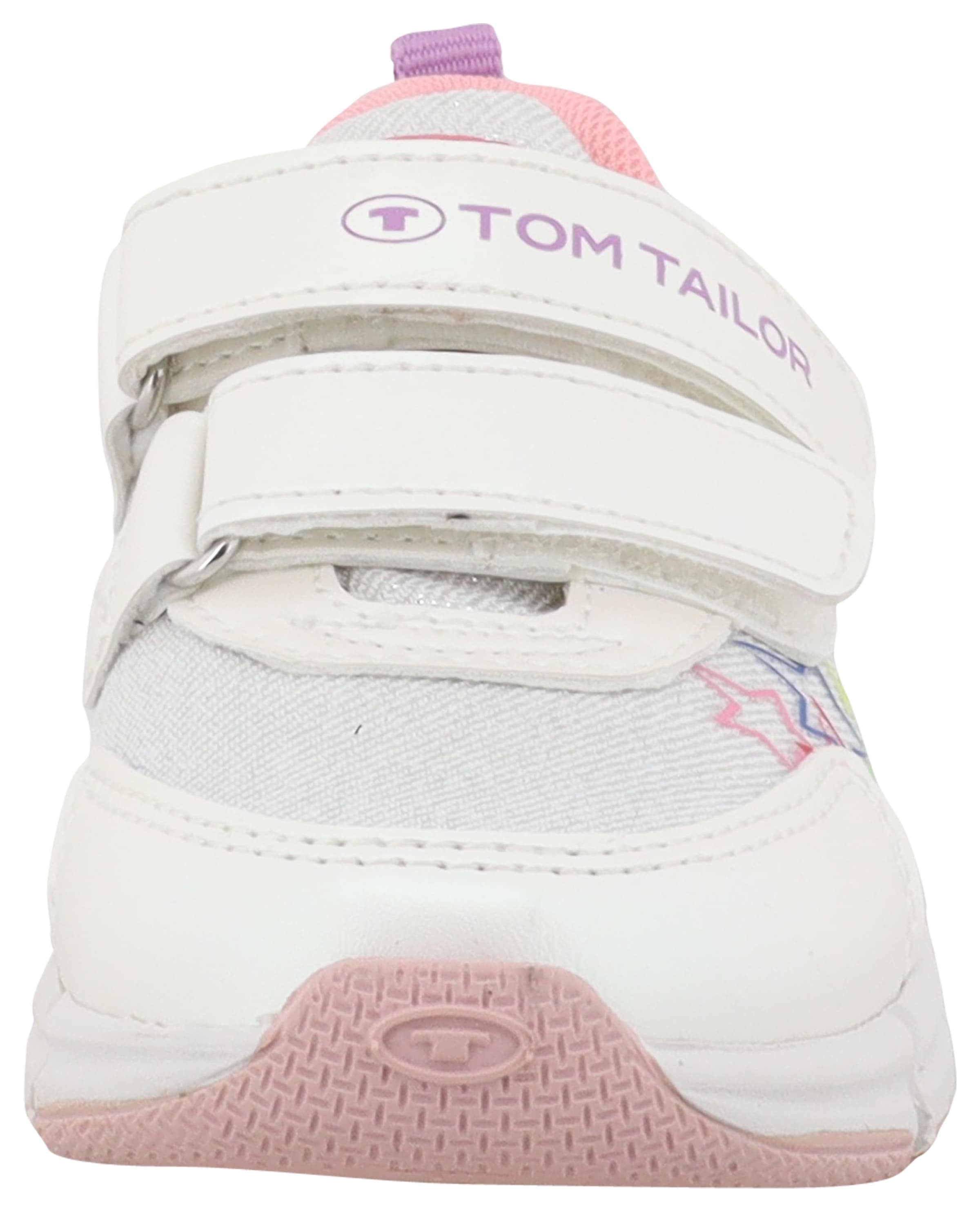 TOM TAILOR Klettschuh, Freizeitschuh, Halbschuh, Sneaker mit bunter Sternen-Applikation