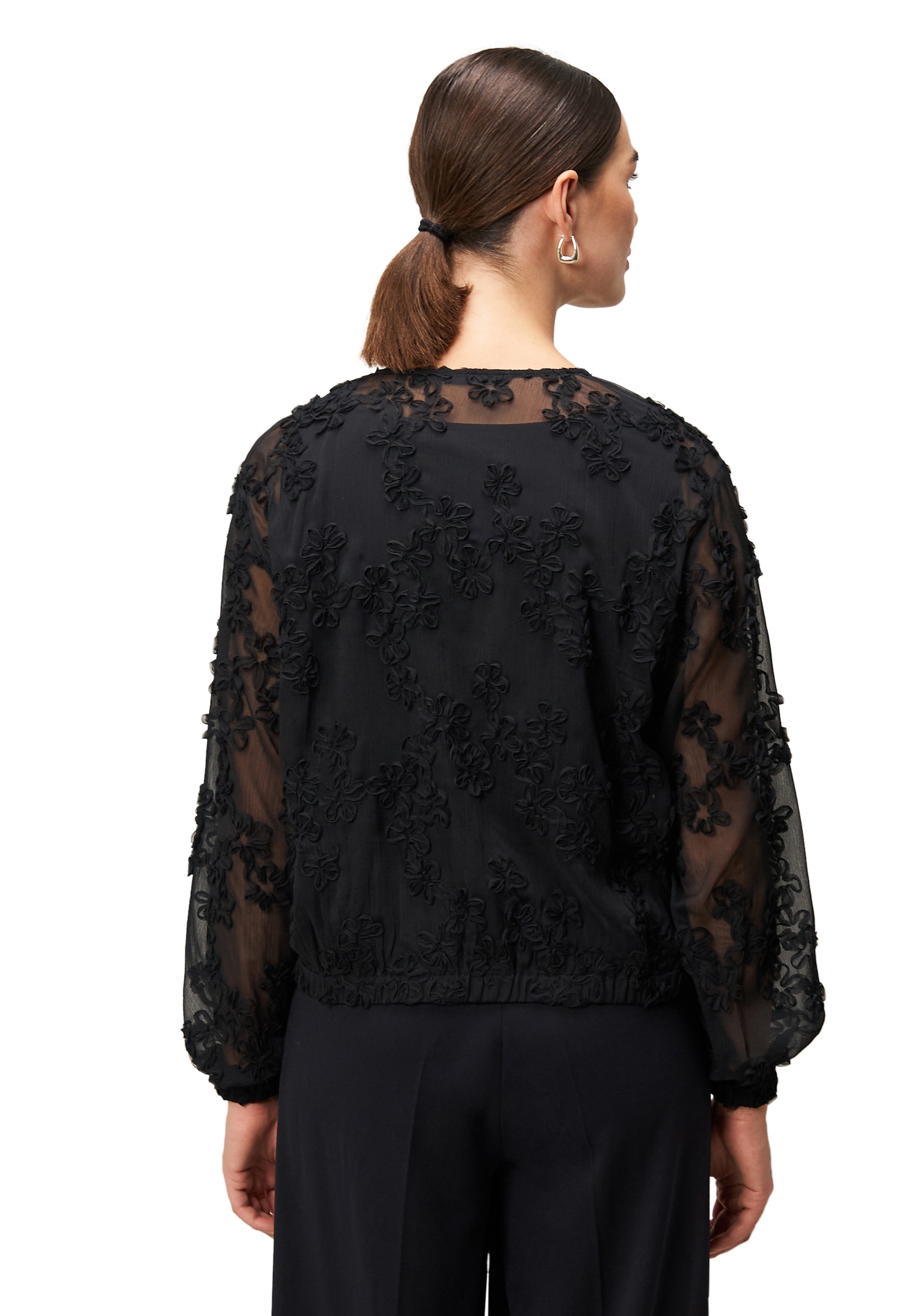 Zero Chiffonbluse »Chiffonbluse mit Blumenmuster«