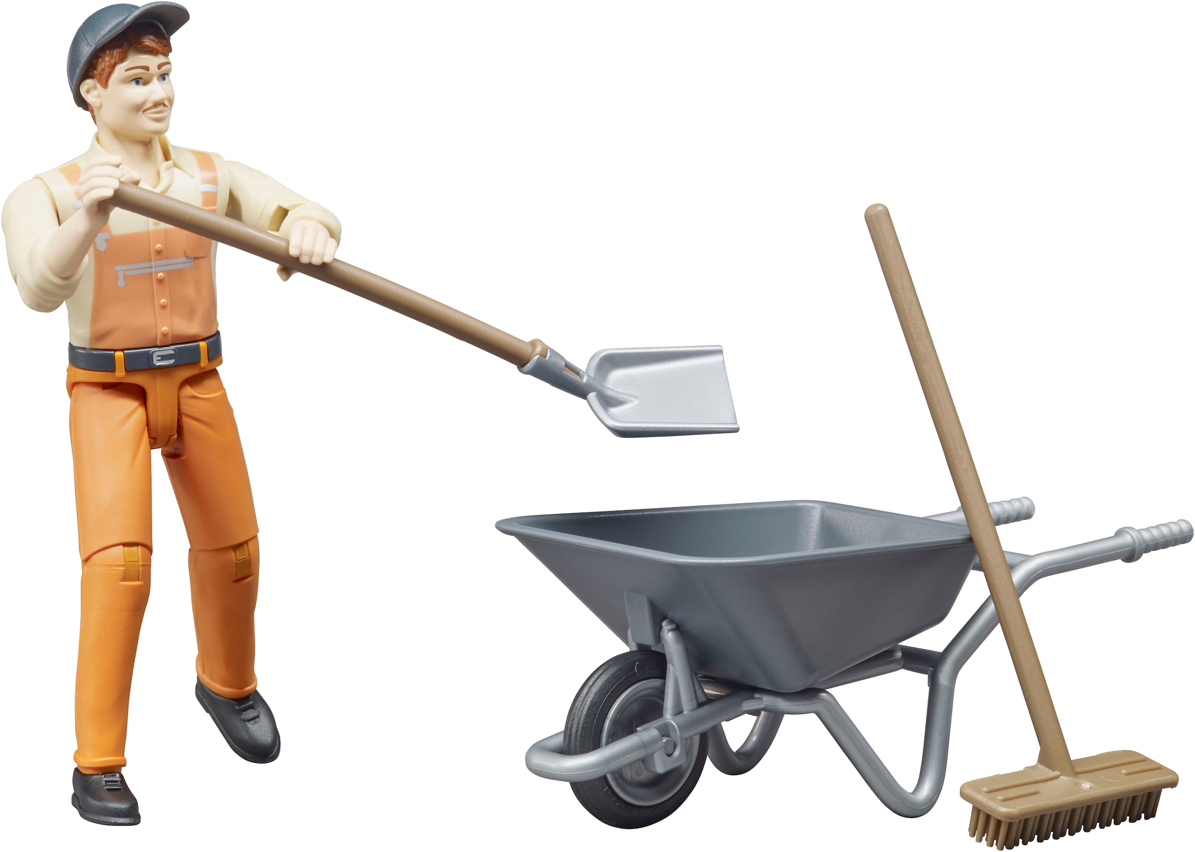 Bruder® Spielfigur »bworld Kommunalarbeiter (62130)« Made in Europe