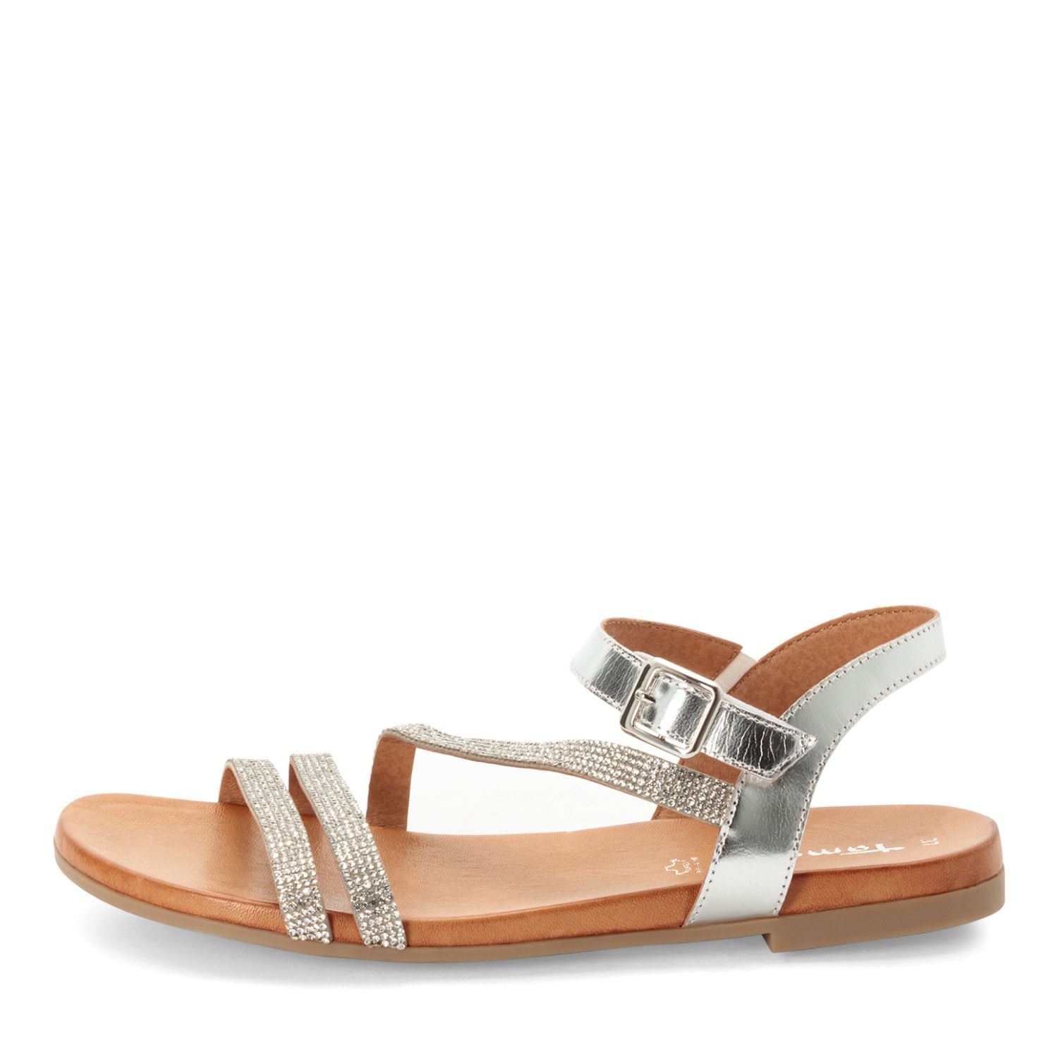 Tamaris Riemchensandale  Sommerschuh, Sandalette mit Besatz aus Schmucksteinchen
