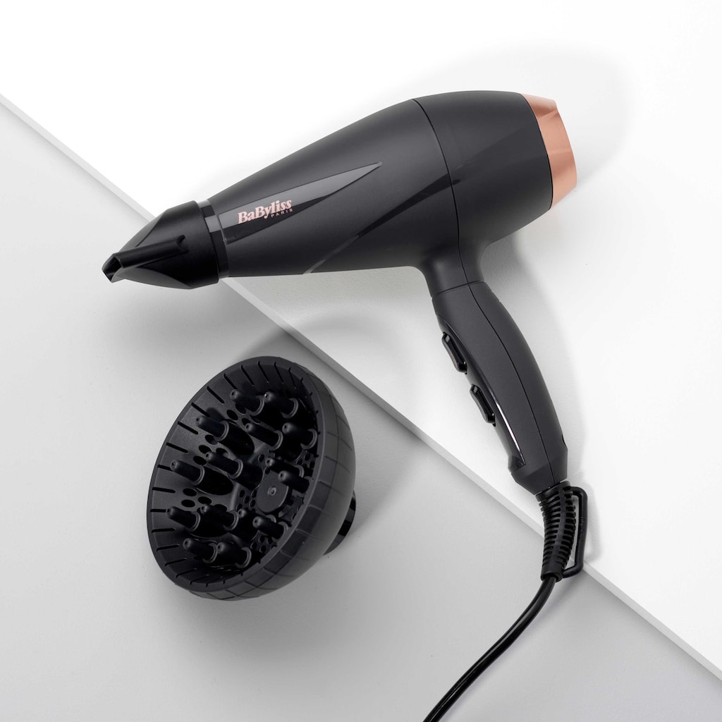 BaByliss Ionic-Haartrockner »BaByliss Smooth Pro 2100«, 2100 W, 2 Aufsätze