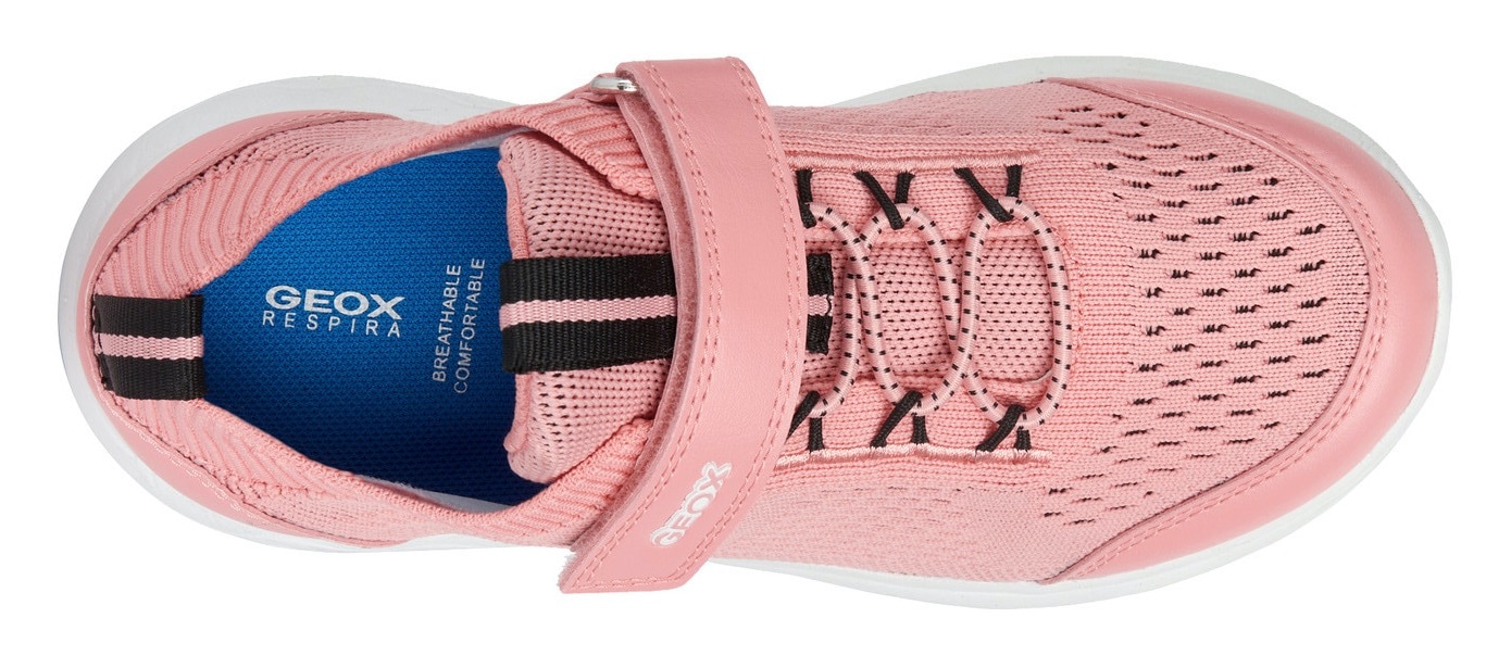 Geox Sneaker »J SPHERICA GIRL«, mit elastischem Einsatz, Freizeitschuh, Halbschuh, Schnürschuh