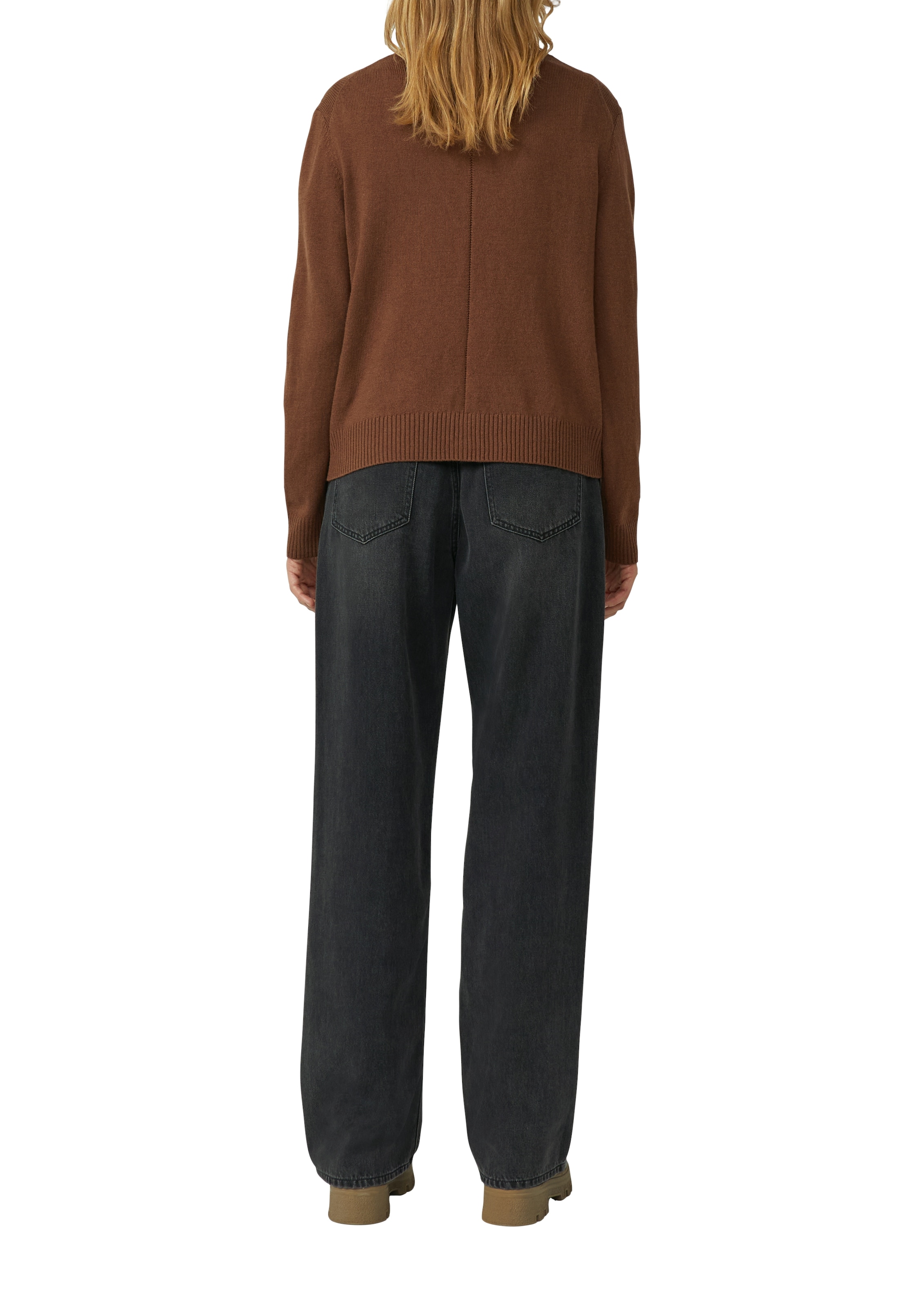s.Oliver Strickjacke mit V-Ausschnitt und Knopfleiste