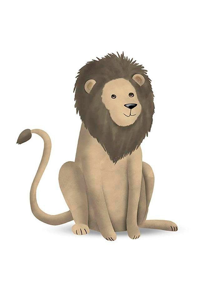 Komar Poster »Cute Animal St.), (1 mit Jahren Lion«, Wohnzimmer Garantie 3 XXL Kinderzimmer, | Tiere, Schlafzimmer, kaufen online