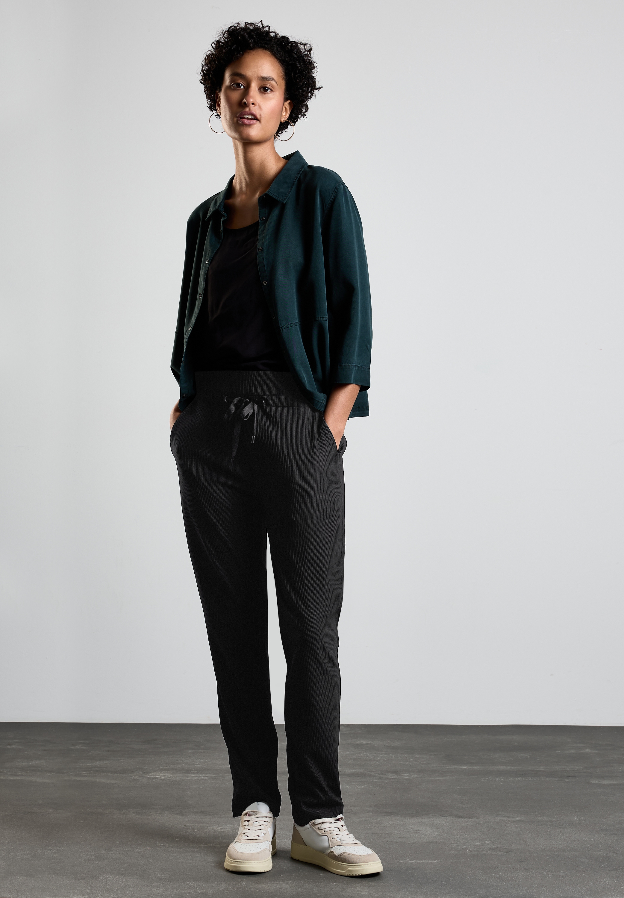 STREET ONE Homewearhose »Style Bonny«, mit Ripp-Struktur