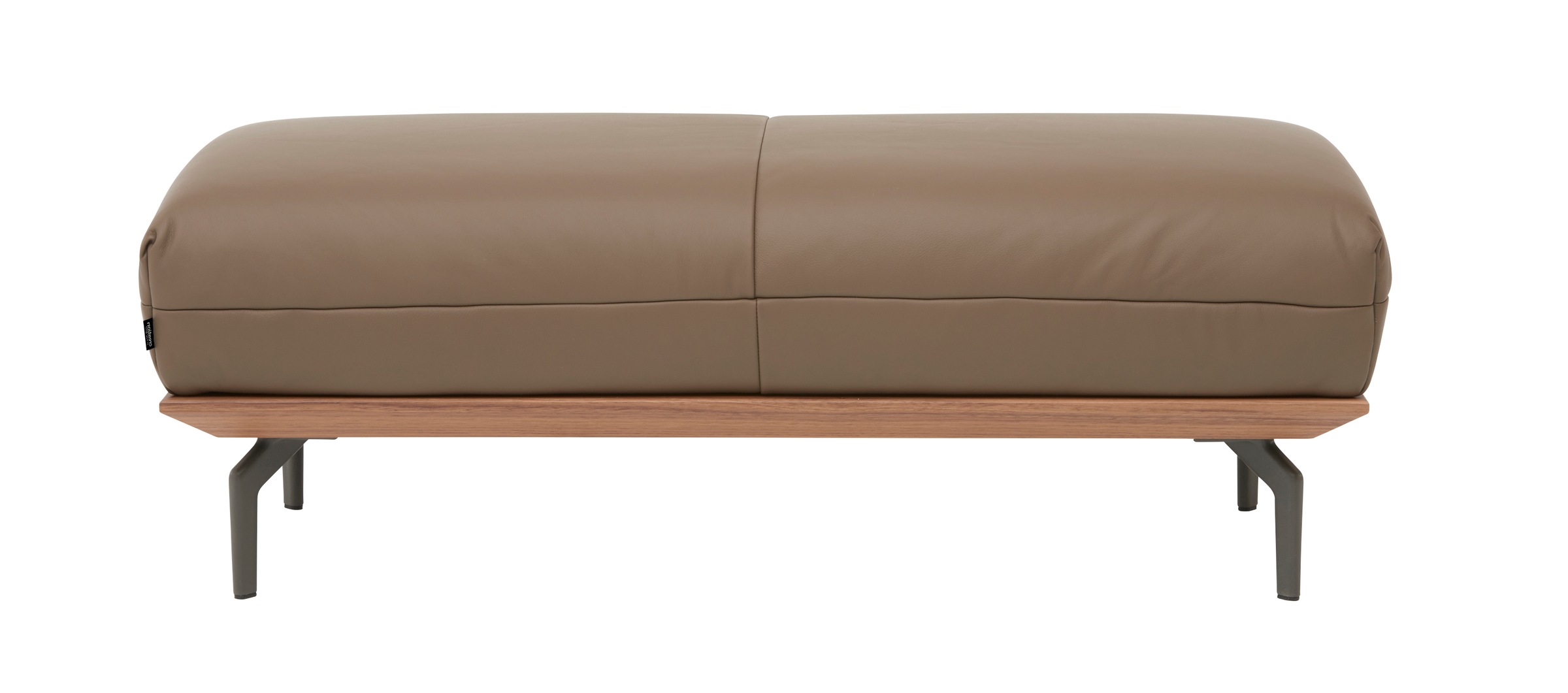 Creation BY ROLF BENZ Polsterhocker »CR.420, Designhocker, Sitzhocker«, in 2 Bezugsqualitäten, Holzrahmen in Eiche Natur oder Nussbaum