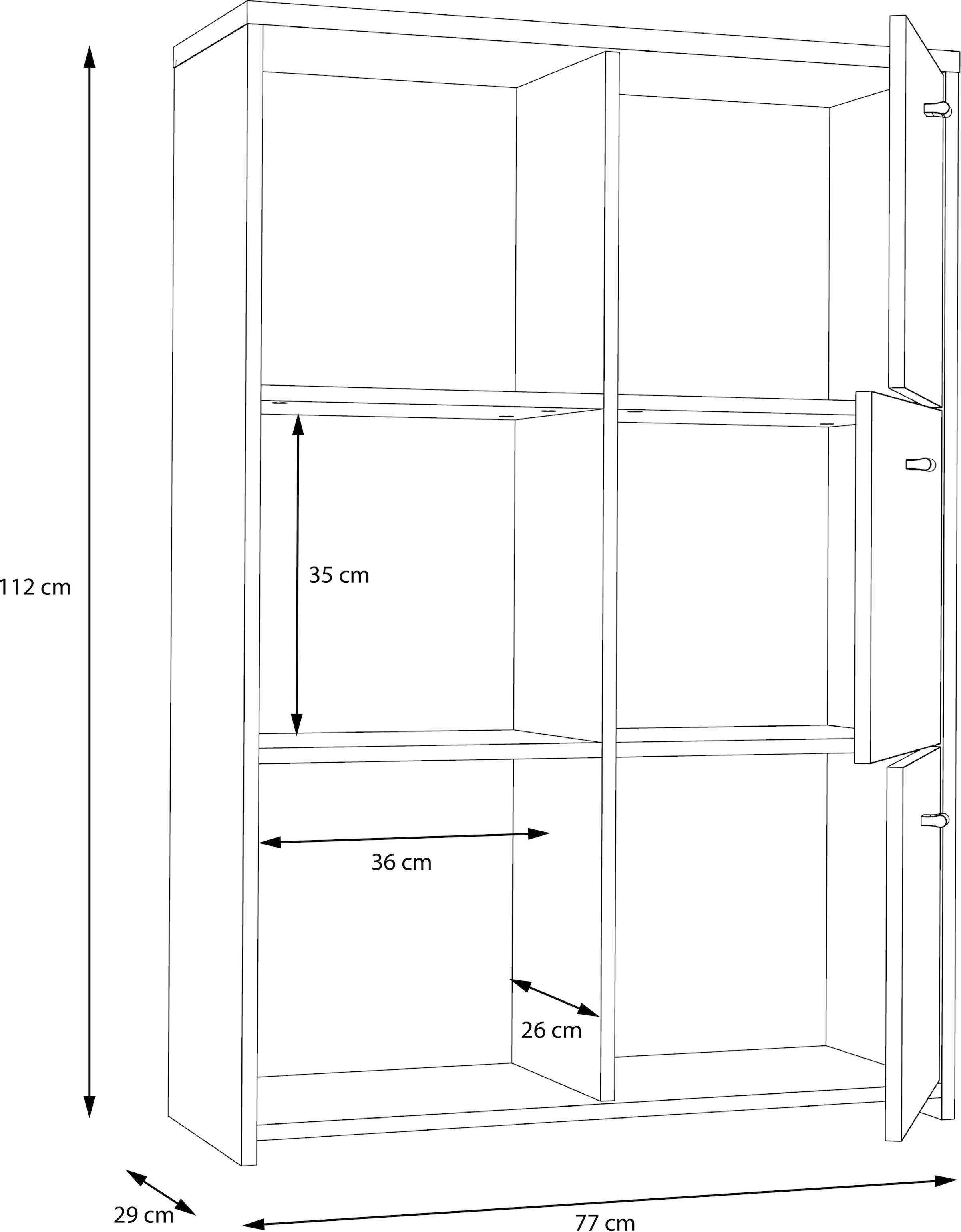 FORTE Kommode »CHEST«, Breite ca. 77 cm