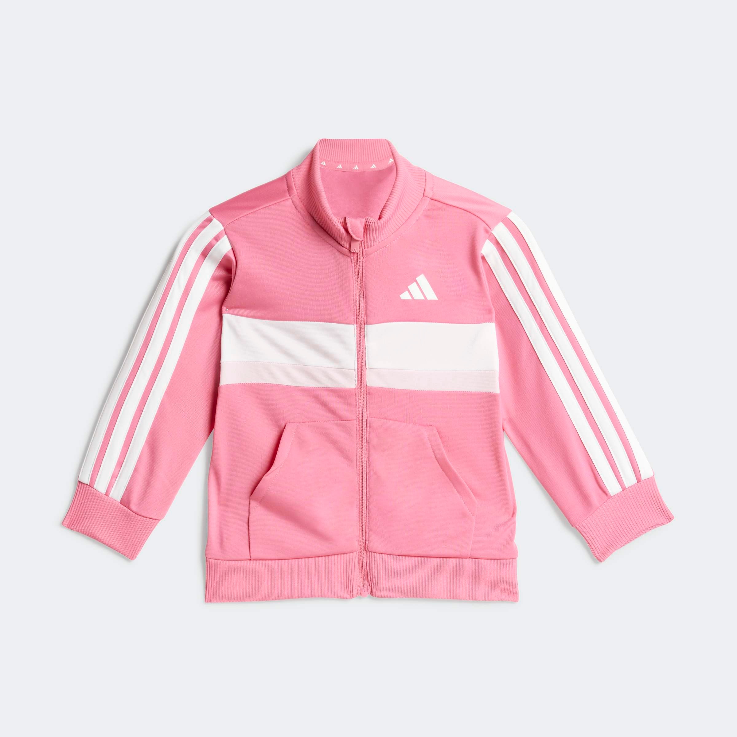 adidas Sportswear Trainingsanzug »SEASONAL ESSENTIALS TIBERIO 3-STREIFEN TRICOT KIDS« 2 Stk. für Babys, 2-teilig, sportlicher Stil, aus Polyester