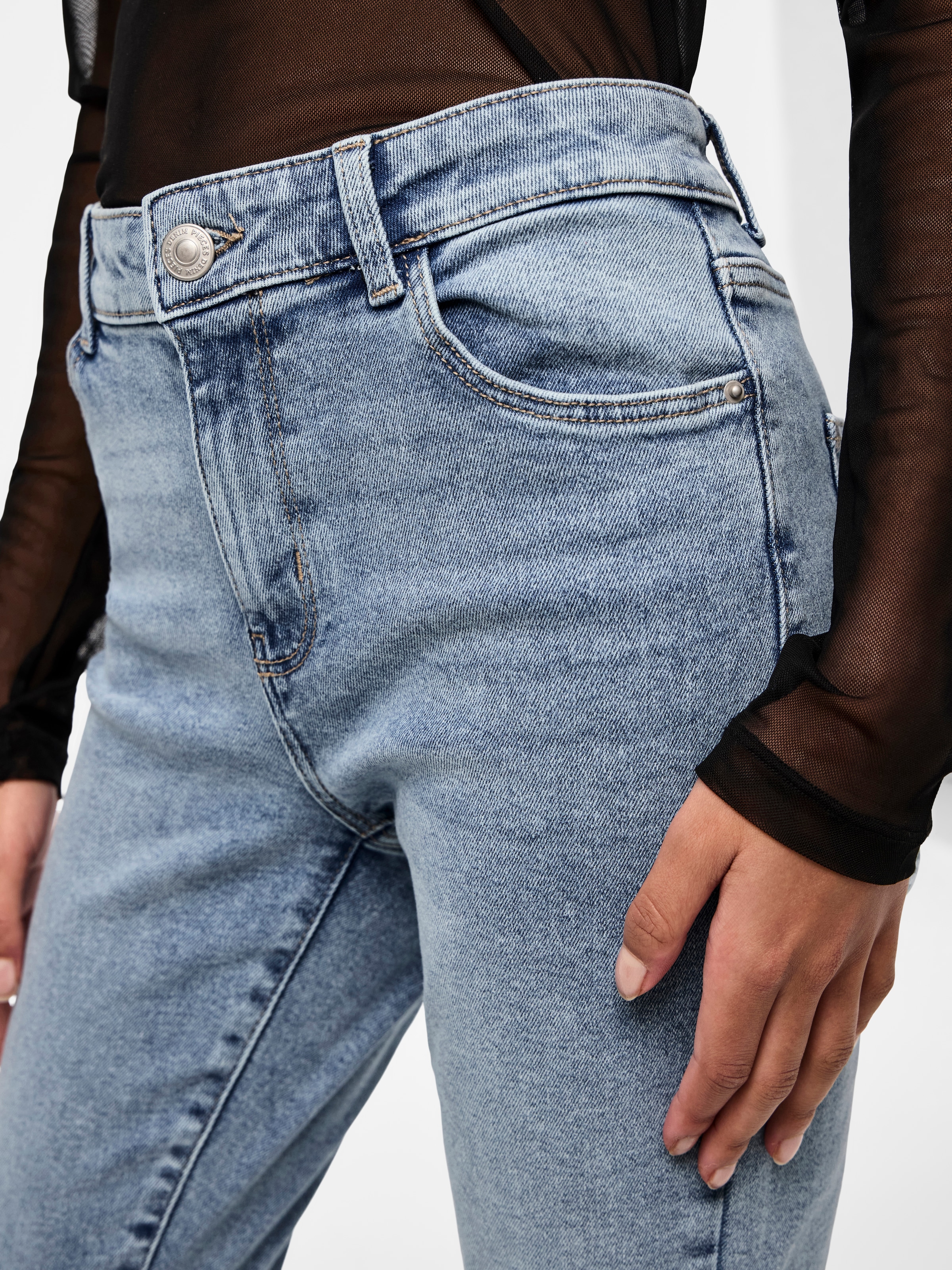 pieces Skinny-fit-Jeans »PCDANA MW SKINNY JEANS LB302 NOOS BC«