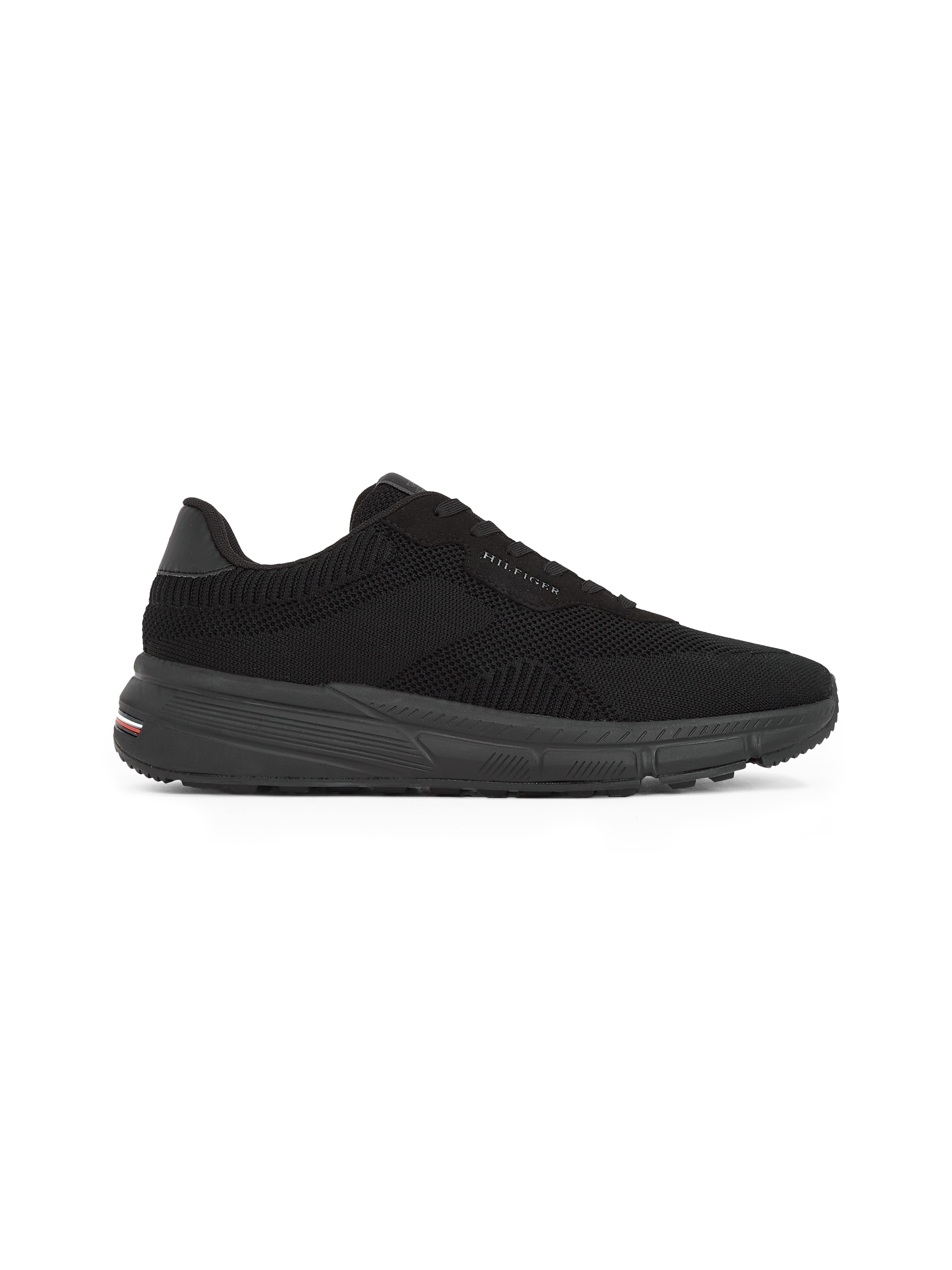 Tommy Hilfiger Sneaker »LIGHTWEIGHT RWB KNIT«, Freizeitschuh, Halbschuh, Schnürer mit Kontrast-Logo