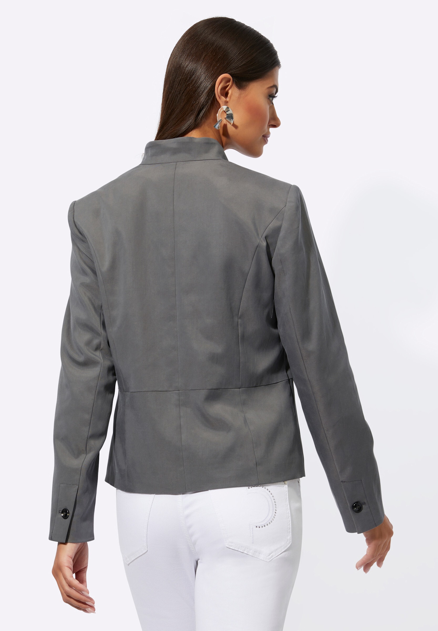 creation L Blusenblazer »Lyocell-Mix-Blazer Blazer mit Knöpfen in Horn-Optik«