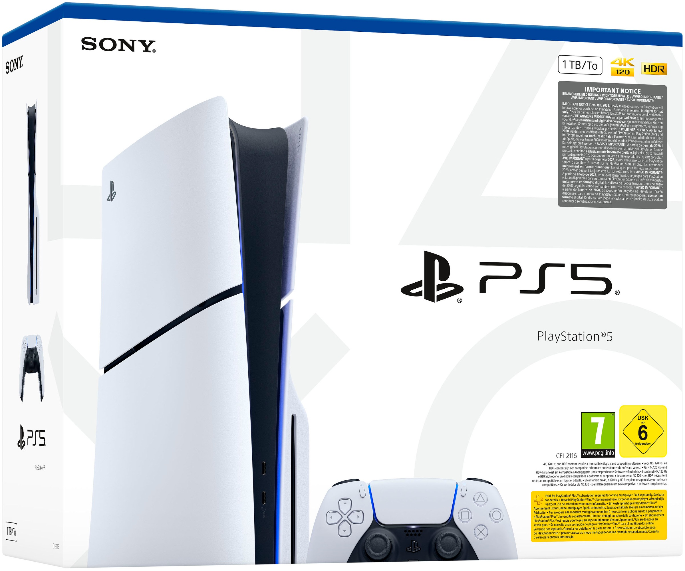 PlayStation 5 Konsolen-Set »PS5 Disk Edition (Slim) inkl. Ace Combat 8: Wings of Theve« 1.000 GB 1 TB