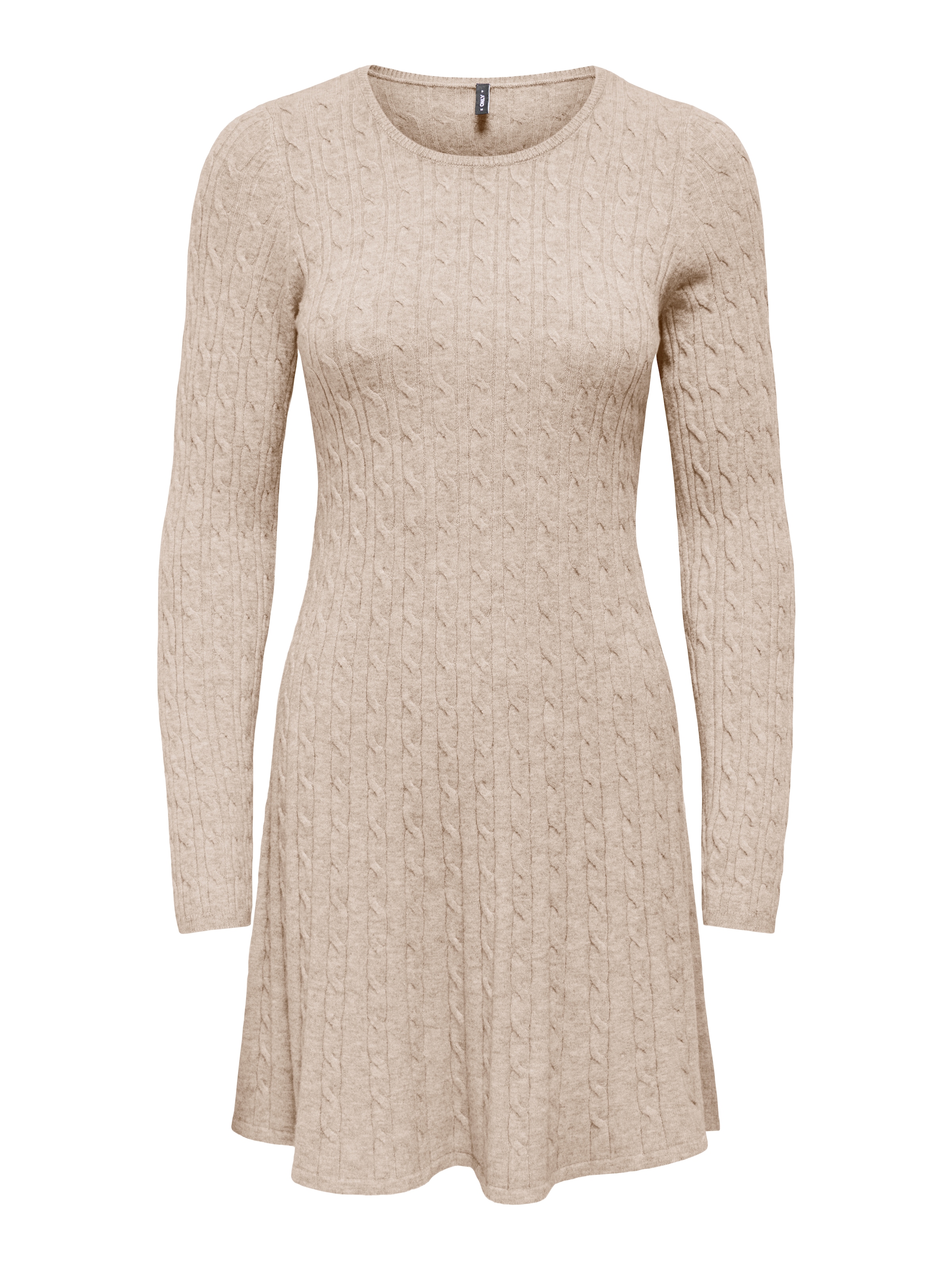ONLY Strickkleid »ONLIBI LS O-NECK CABLE DRESS CC KNT« Viskosemischung, regular fit