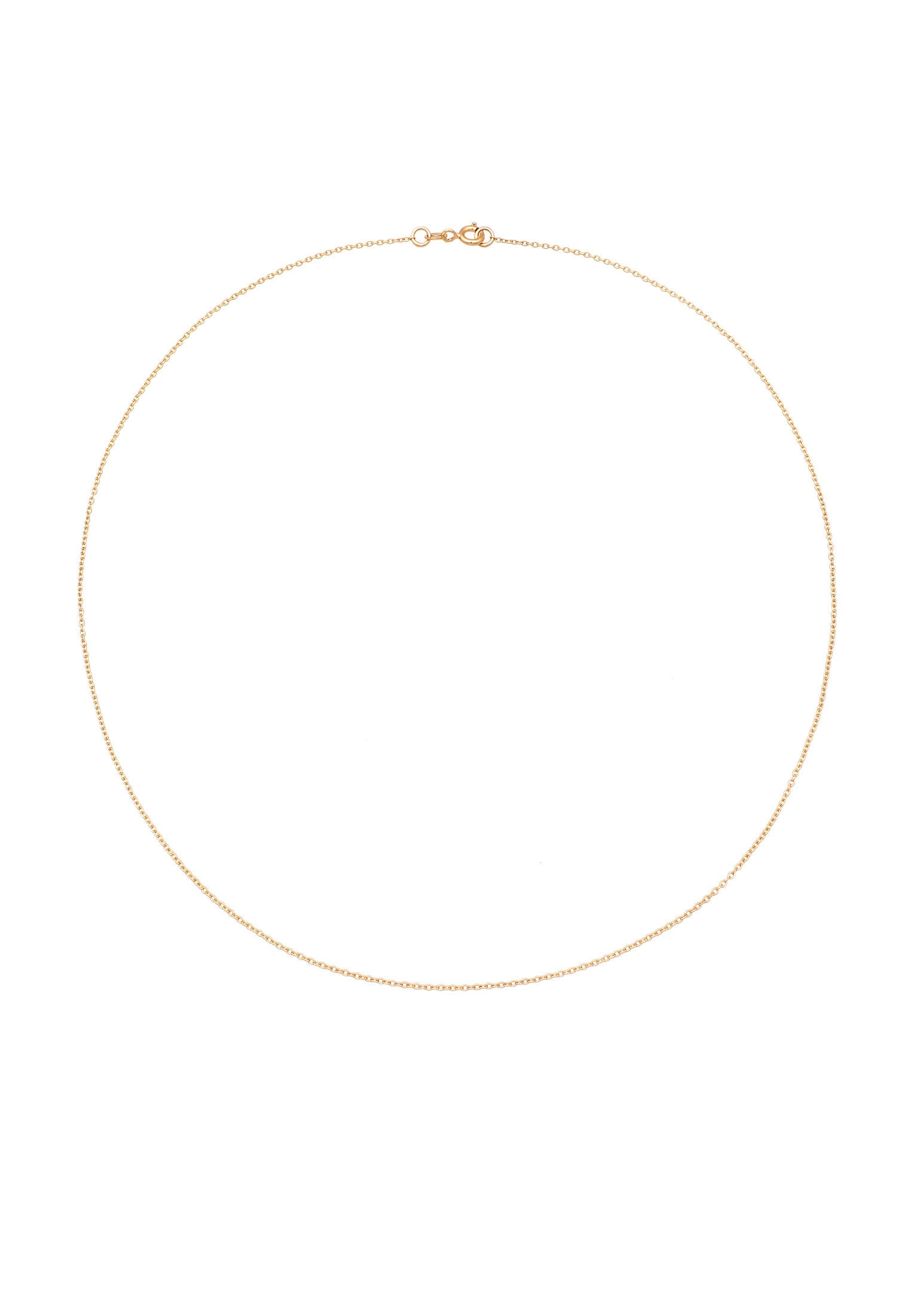 Elli Premium Kette ohne Anhänger »Halskette Ankerkette Basic Zart 585 Gelbgold«