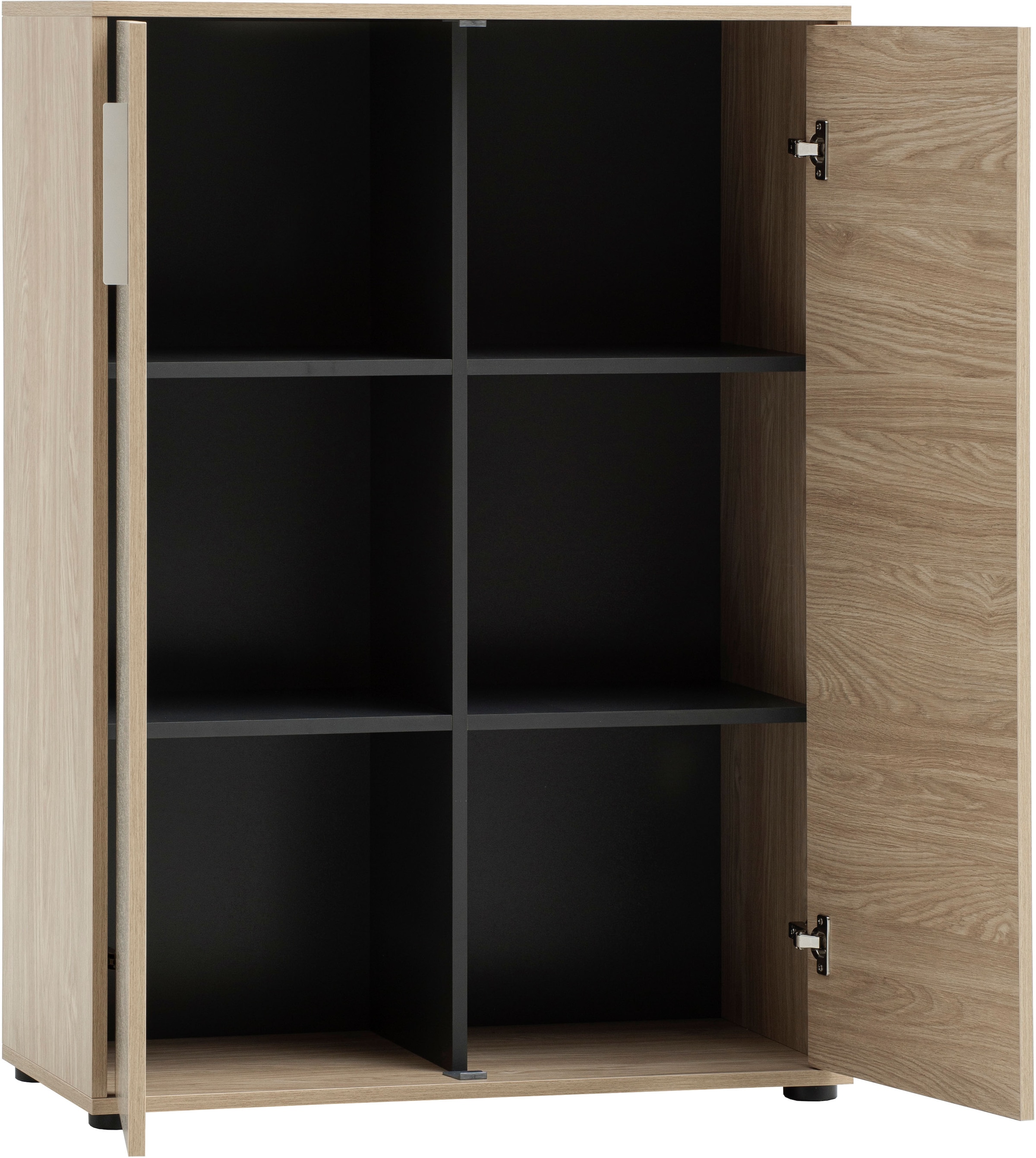 Schildmeyer Aktenschrank »AREZZO, Höhe 150 cm, 2 Türen, Fischgräten Dekor, MADE IN GERMANY« 1 Stk. tlg. Linke Tür in Fischgräten Dekor, MADE IN GERMANY
