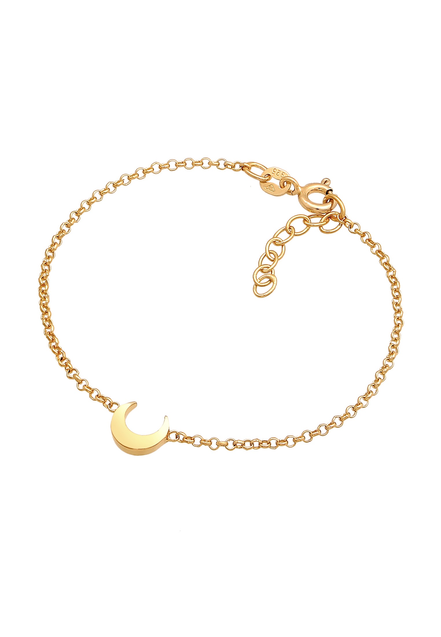 Elli Armkette »Armband Kinder Halbmond Mond Astro 925 Silber«