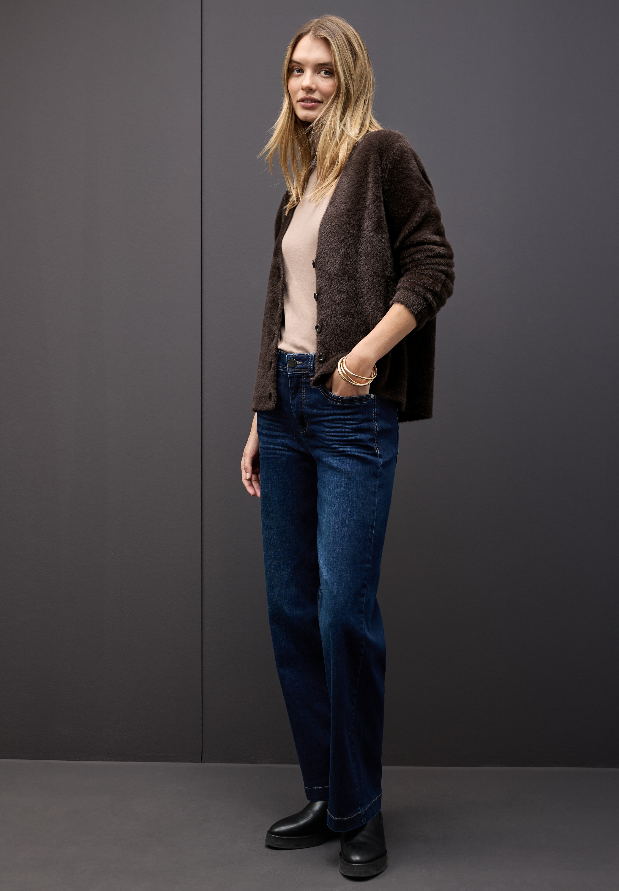 STREET ONE Cardigan mit V-Ausschnitt