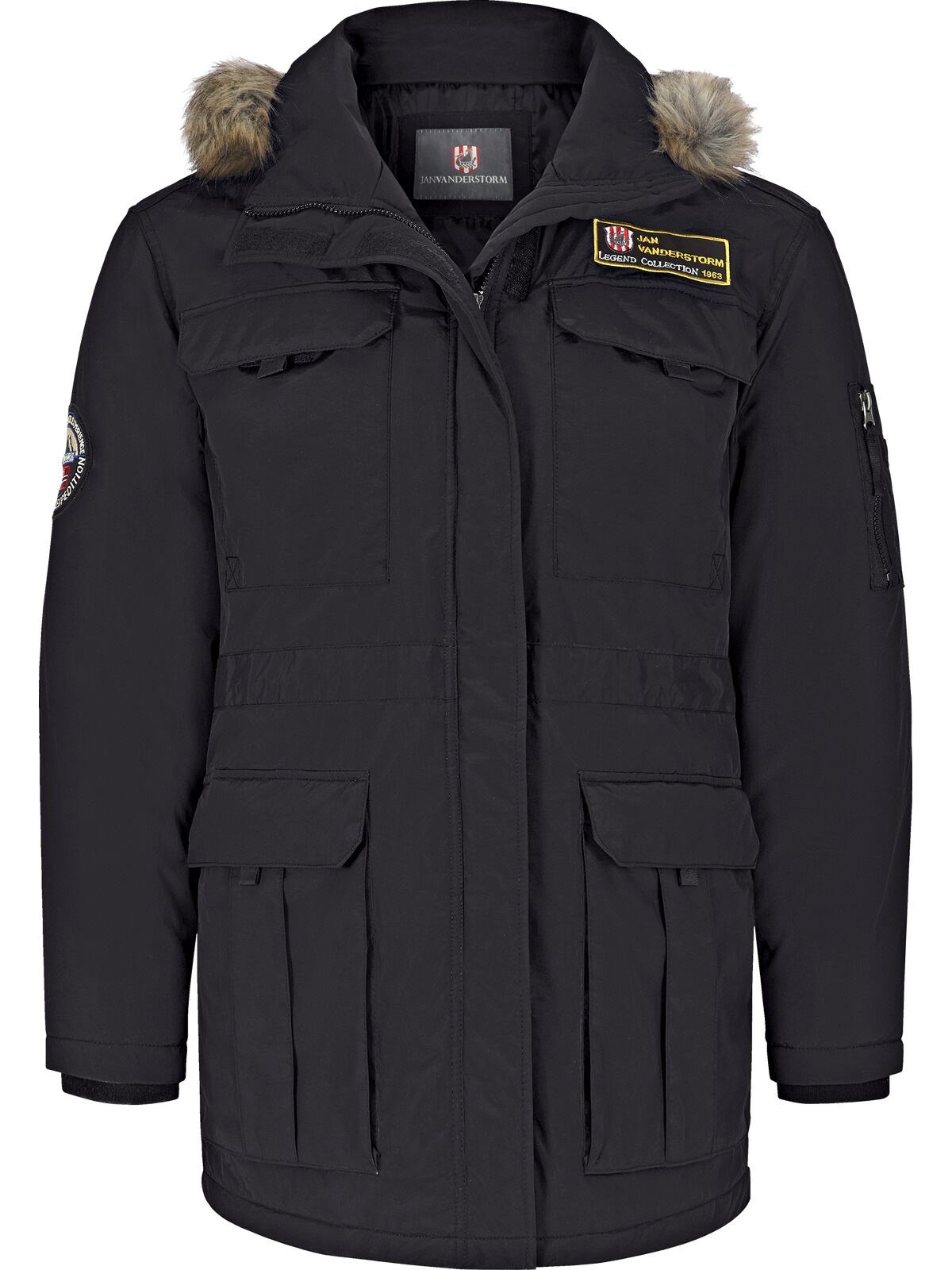 Jan Vanderstorm Winterjacke »Outdoorjacke AJAN«, (1 St.), ist wetterfest und funktional