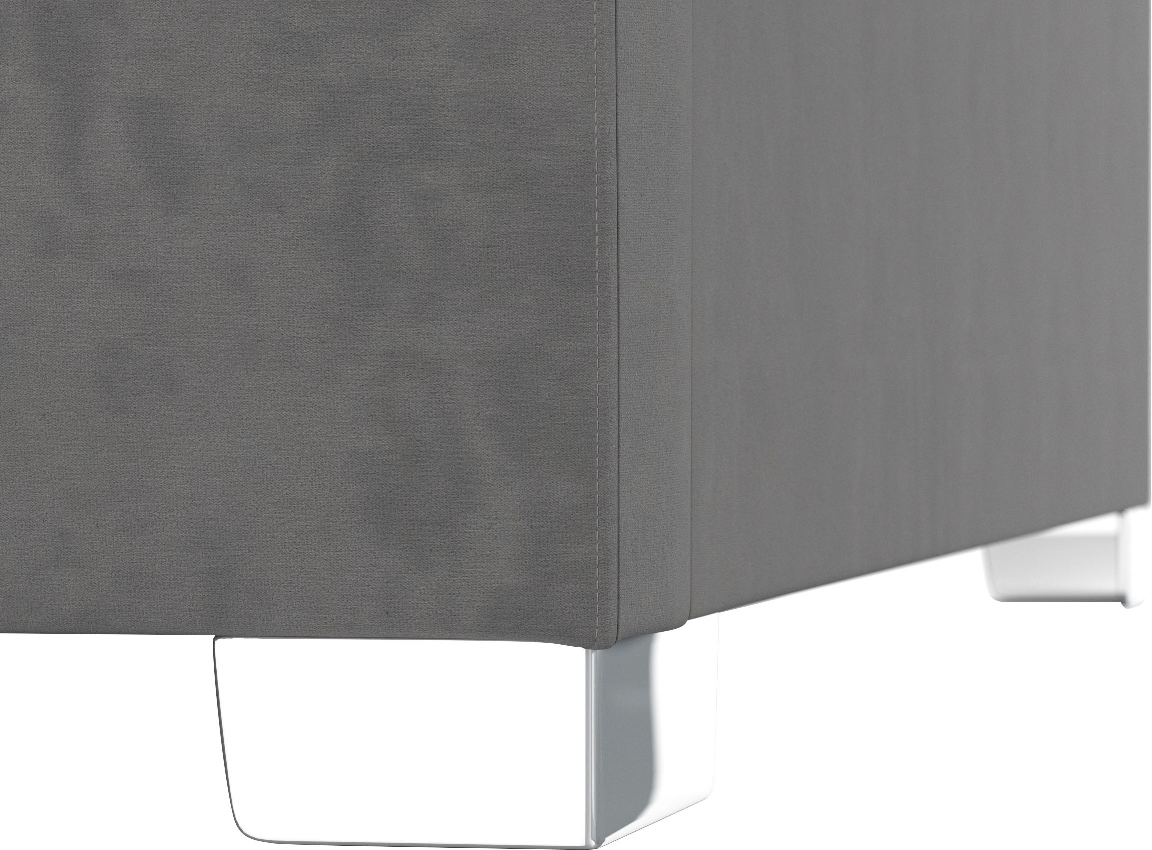 DOMO collection Ecksofa »Anzio in kubischer Formensprache, flache Armlehnen, L-Form«, Wahlweise mit Bettfunktion und Federkern für hohen Sitzkomfort