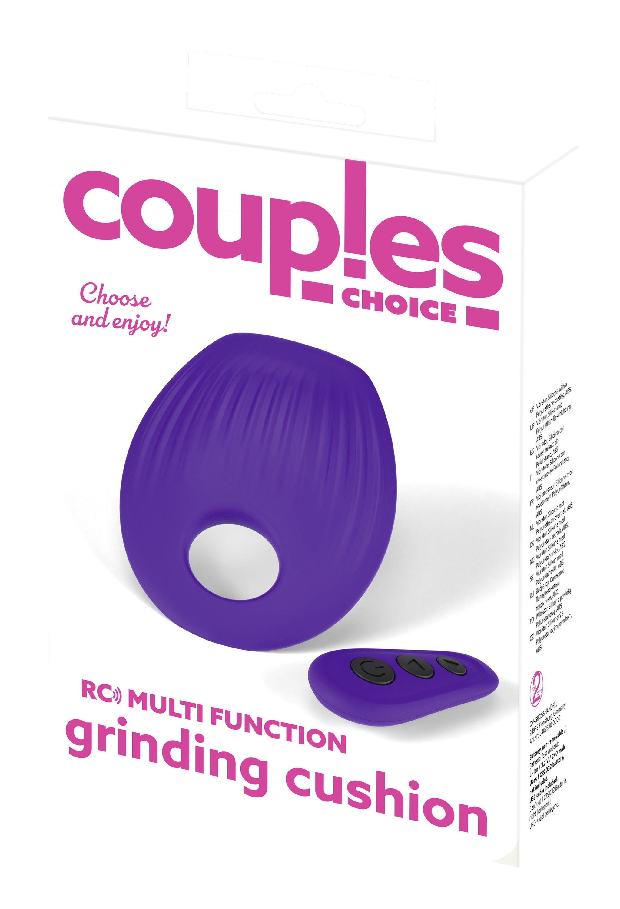 coup!es choice Vibrator »Vibrokissen RC Multi Function Grinding Cushion«