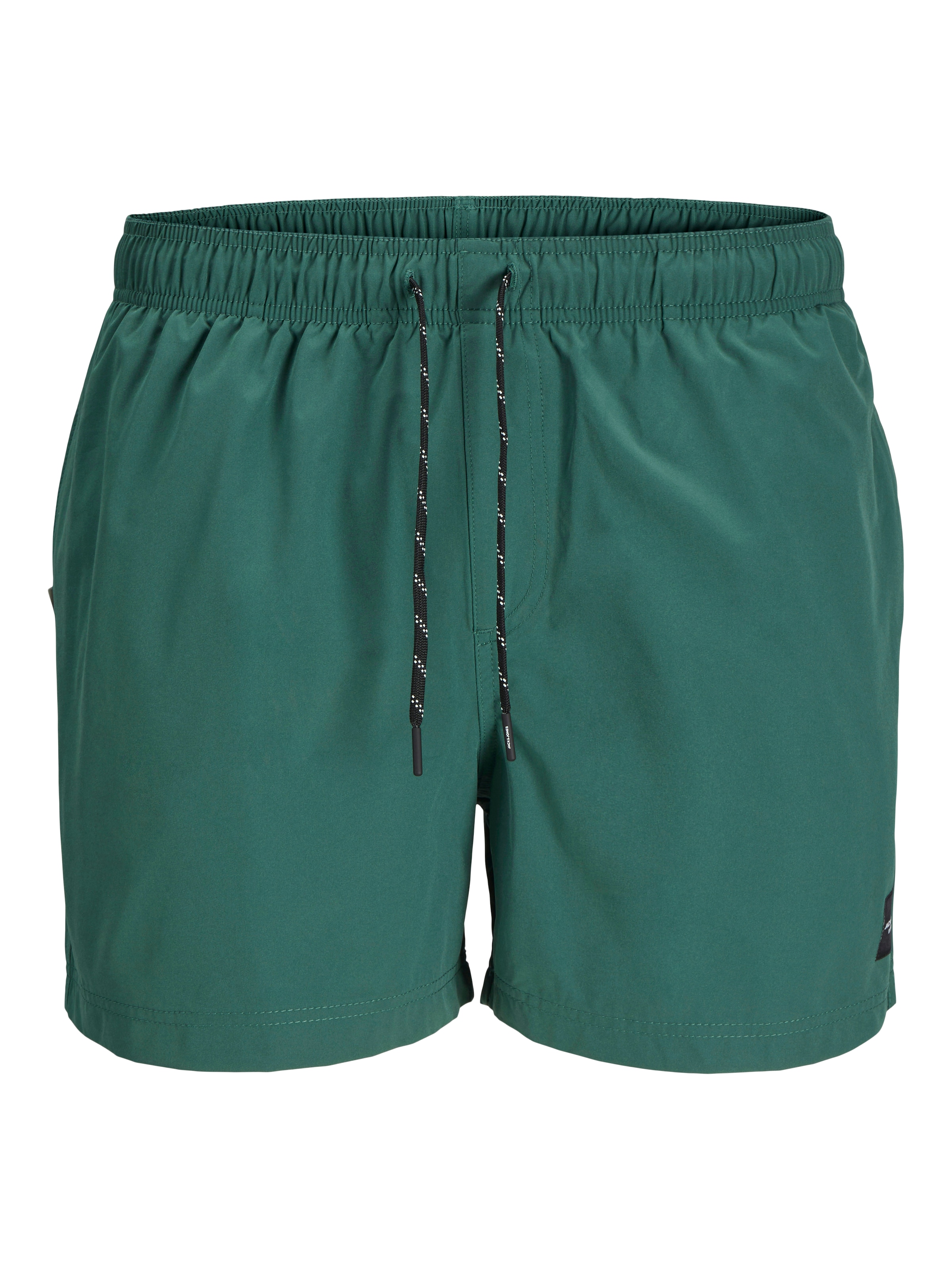 Jack & Jones Badeshorts »JPSTMAUI Badeshort mit elastischem Bund und normalem Schnitt«, unifarben, modisch, regular fit, Polyester