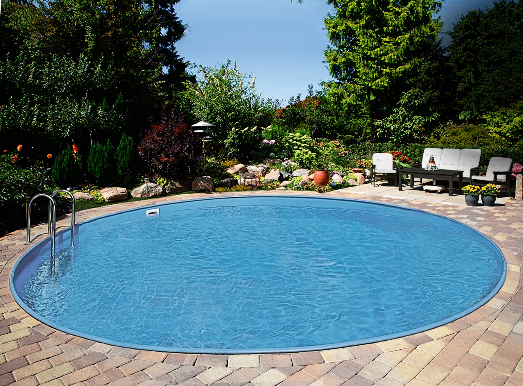 Clear Pool Rundpool »PREMIUM IBIZA« inkl. umfangreichem Zubehör in verschiedeneren Größen