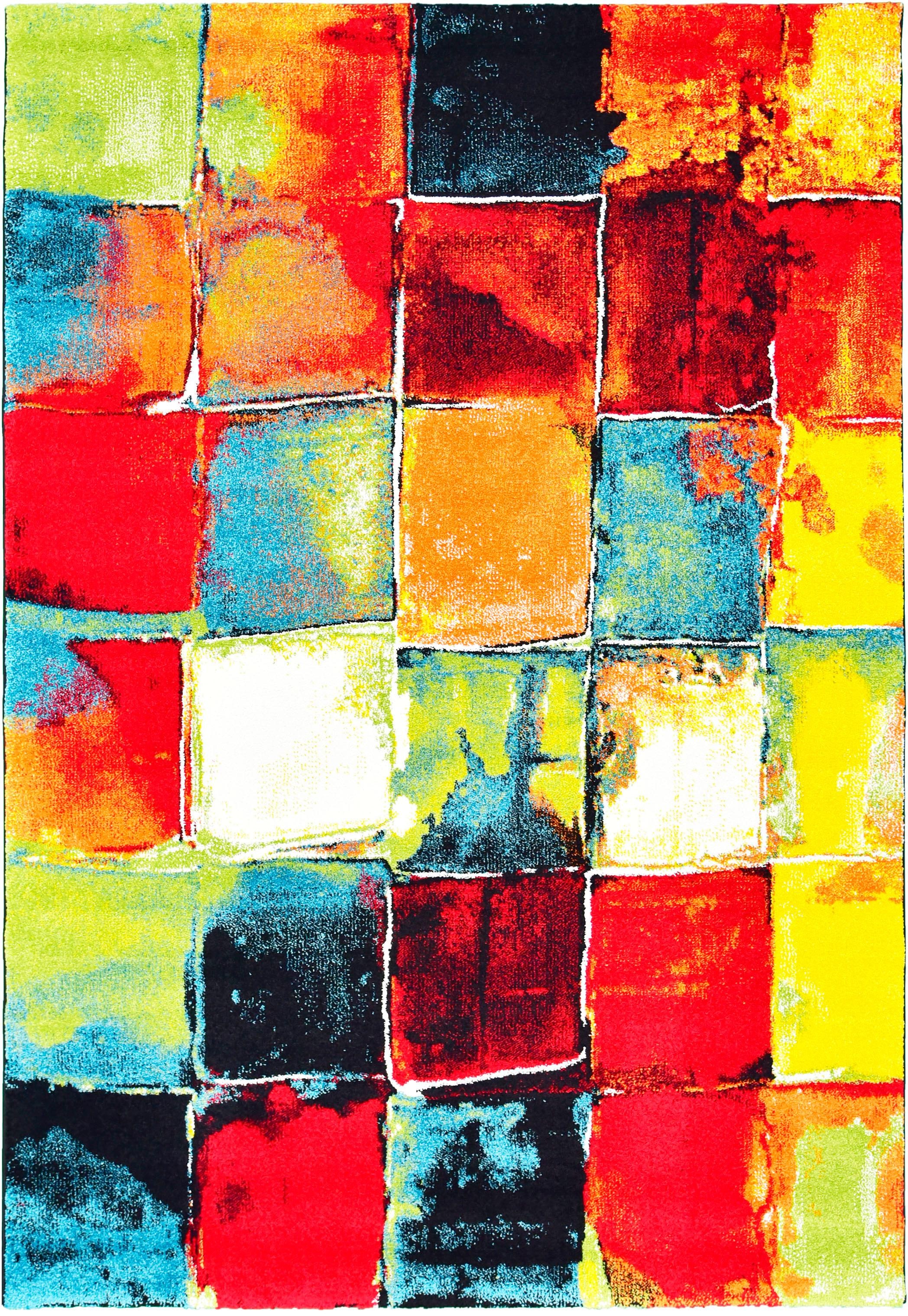 merinos Teppich »BELIS PATCHWORK« rechteckig 13 mm Höhe Wohnzimmer