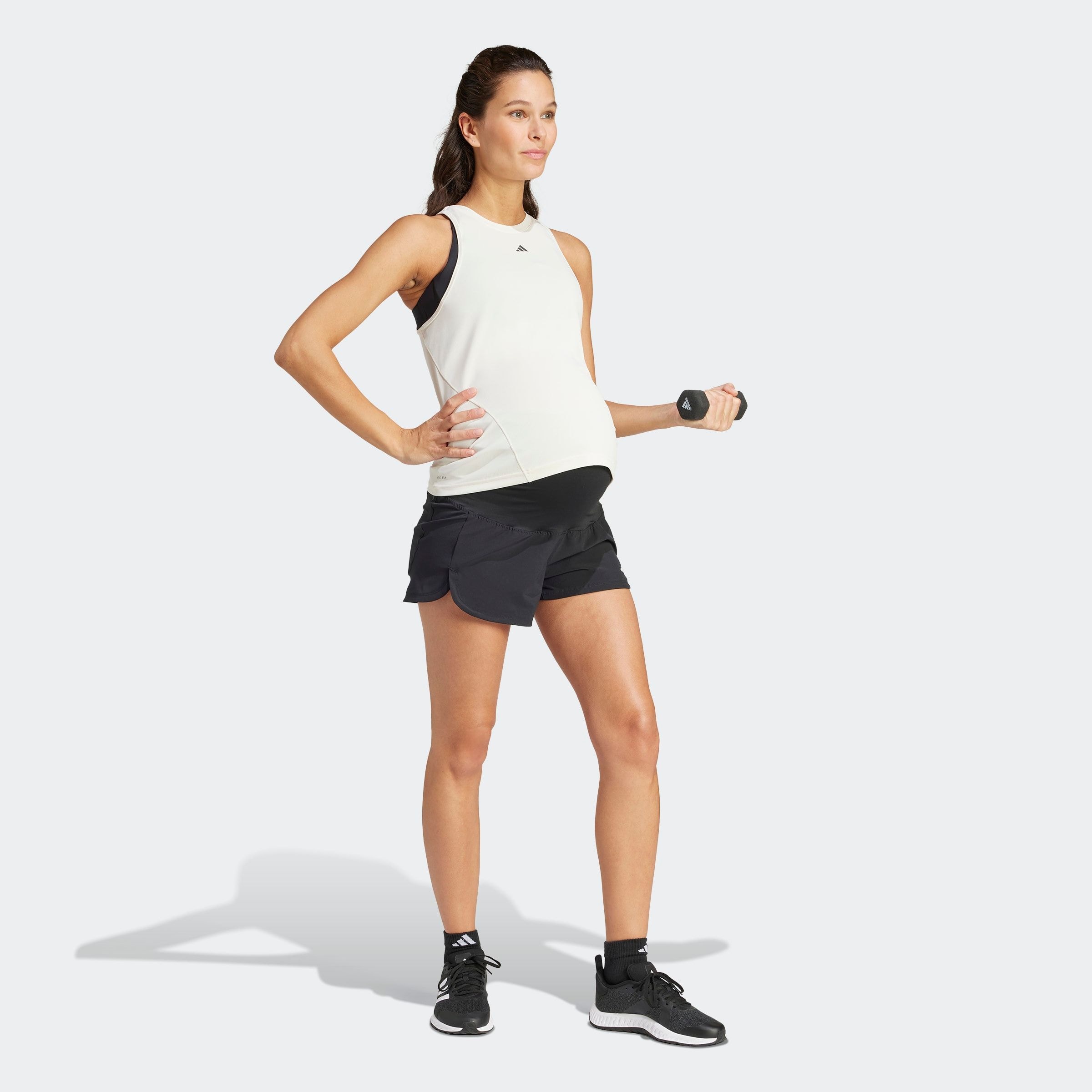 adidas Performance Shorts »PACER MATERNITY«, (1 tlg.), Trainingsshorts für Schwangere, locker geschnitten