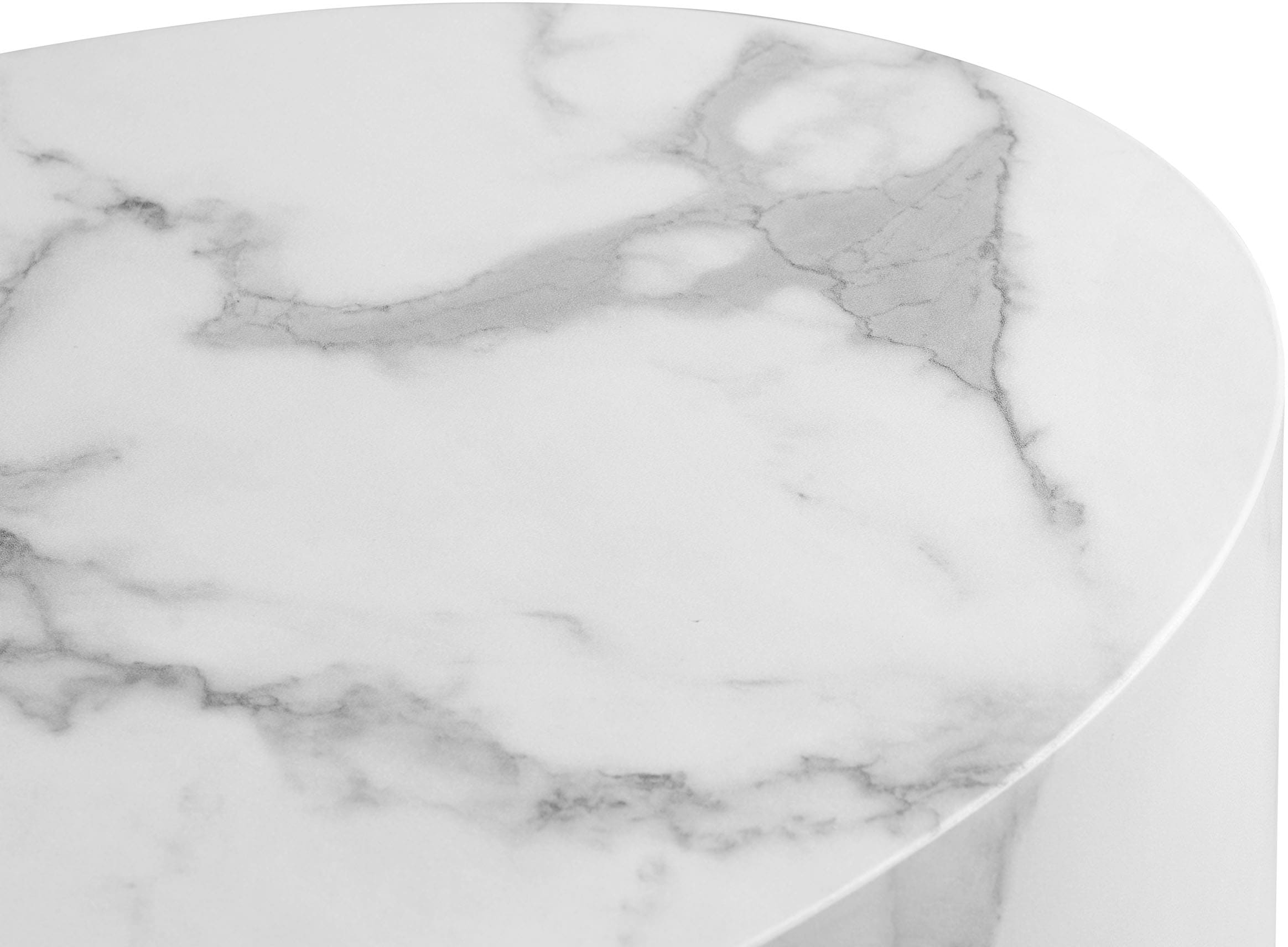SalesFever Couchtisch »Almeria« 2er-Set, oval, in Marmoroptik foliert
