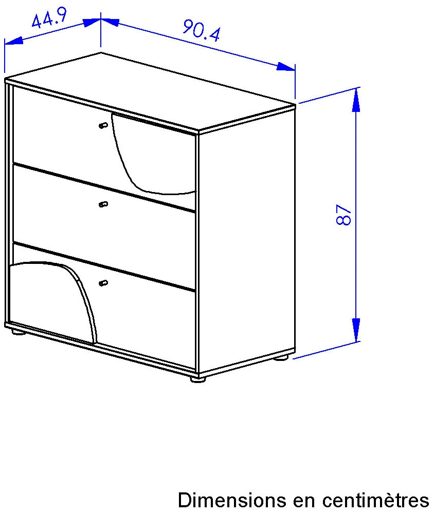 Gami Wickelkommode »BASILE Wickelkommode« bis 100 kg 91 cm