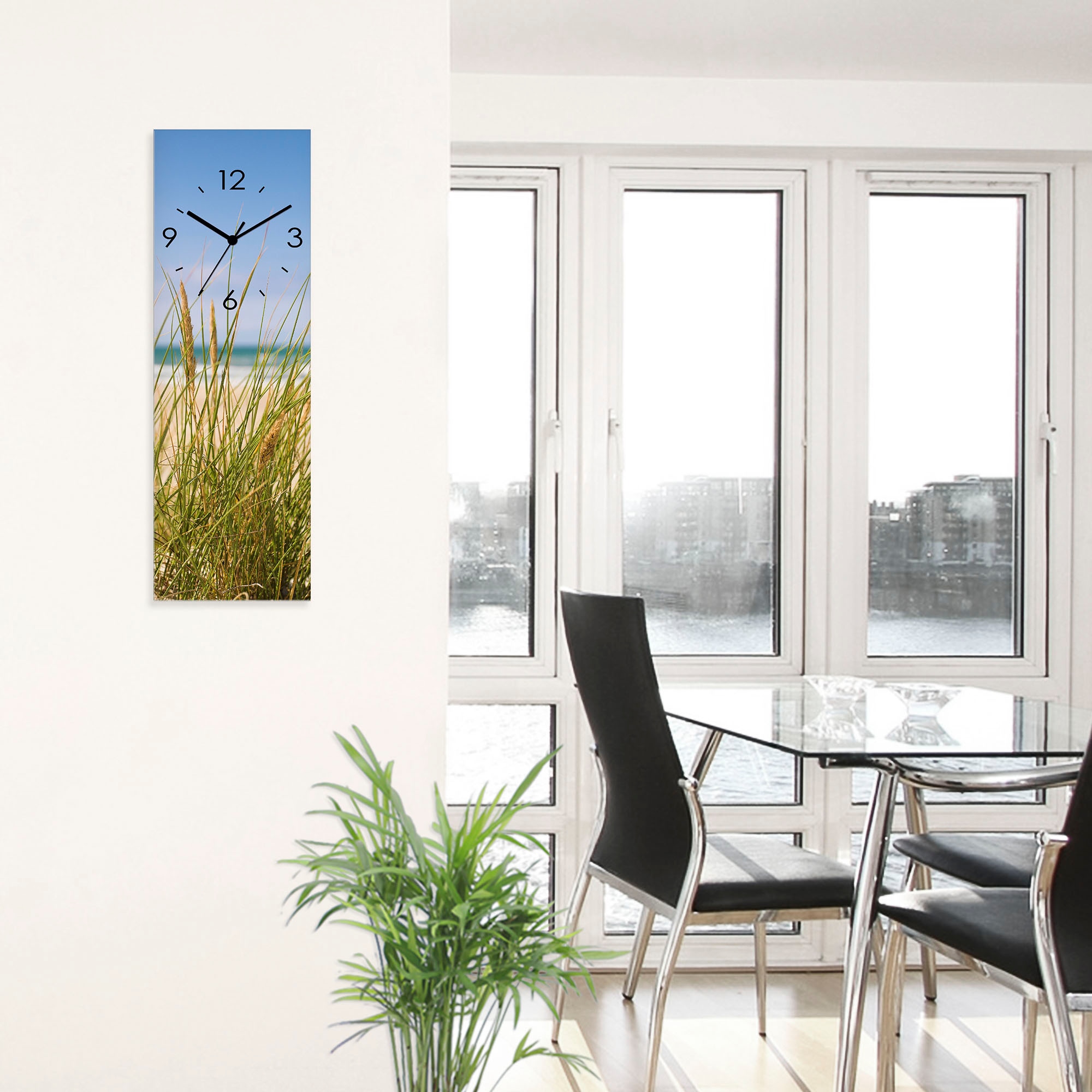 Artland Wanduhr »Dünengras« wahlweise mit  Quarz- oder Funkuhrwerk, lautlos ohne Tickgeräusche