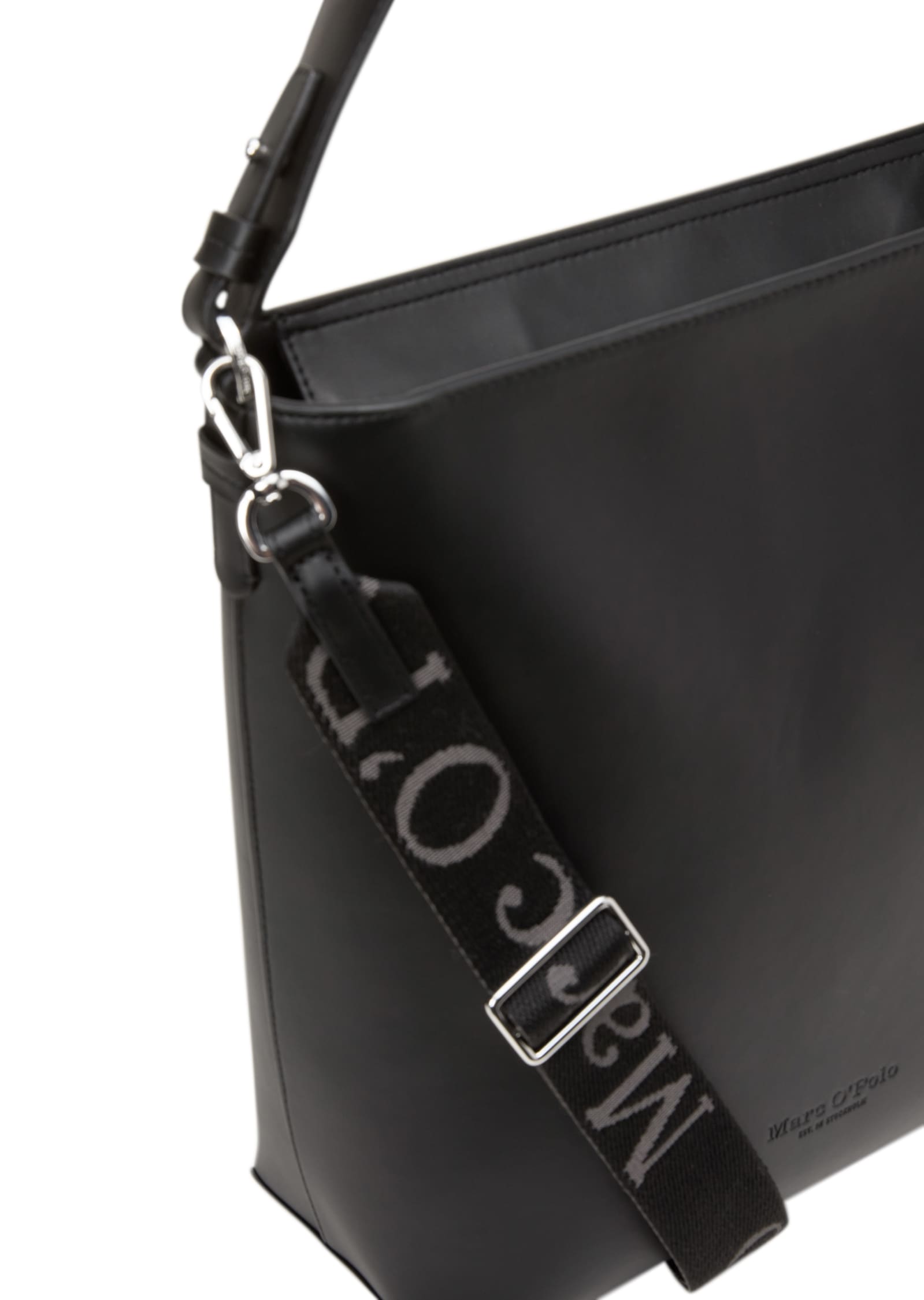 Marc O'Polo Accessories Hobo »VANJA« Schultertasche, Damen-Handtasche mit langem Logo-Gurtband