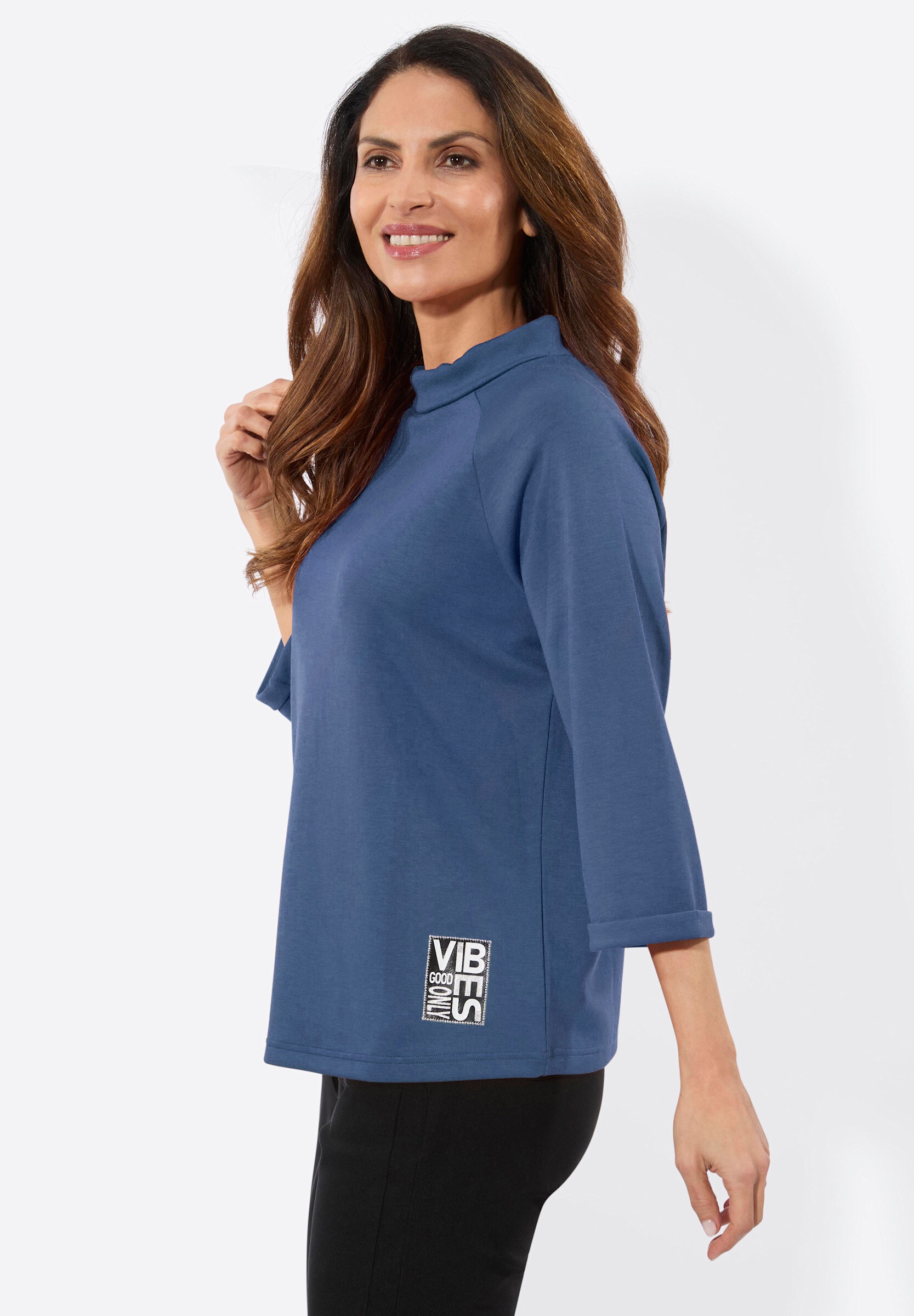 Witt T-Shirt »Rollkragen-Shirt 3/4-Arm-Shirt mit halsfernem Rollkragen«