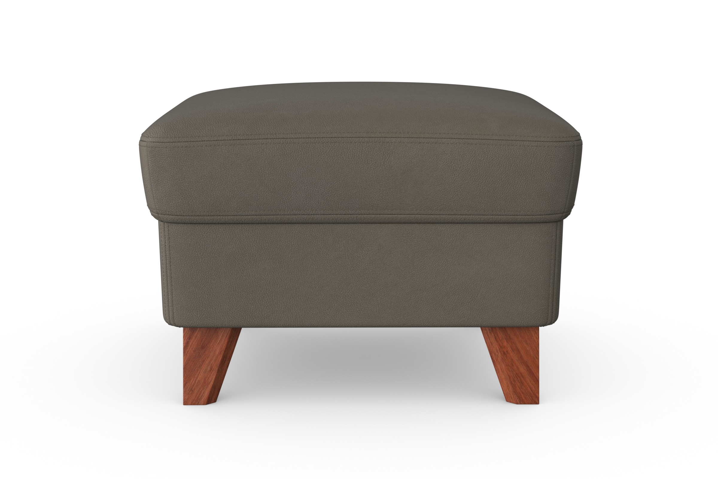 machalke® Hocker »amadeo«, Lederhocker mit wengefarbenen Beinen