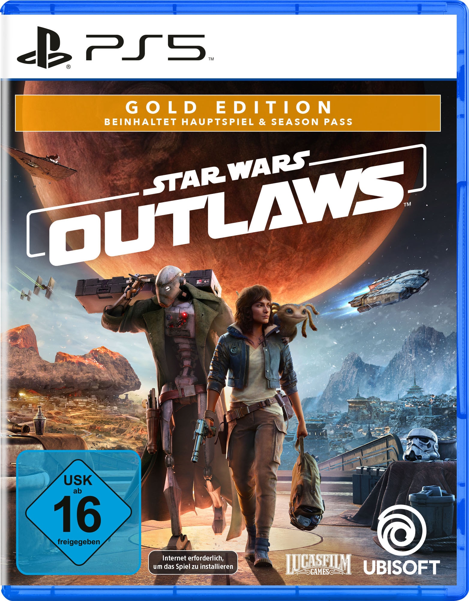 UBISOFT Spielesoftware "Star Wars Outlaws Gold Edition" PlayStation 5