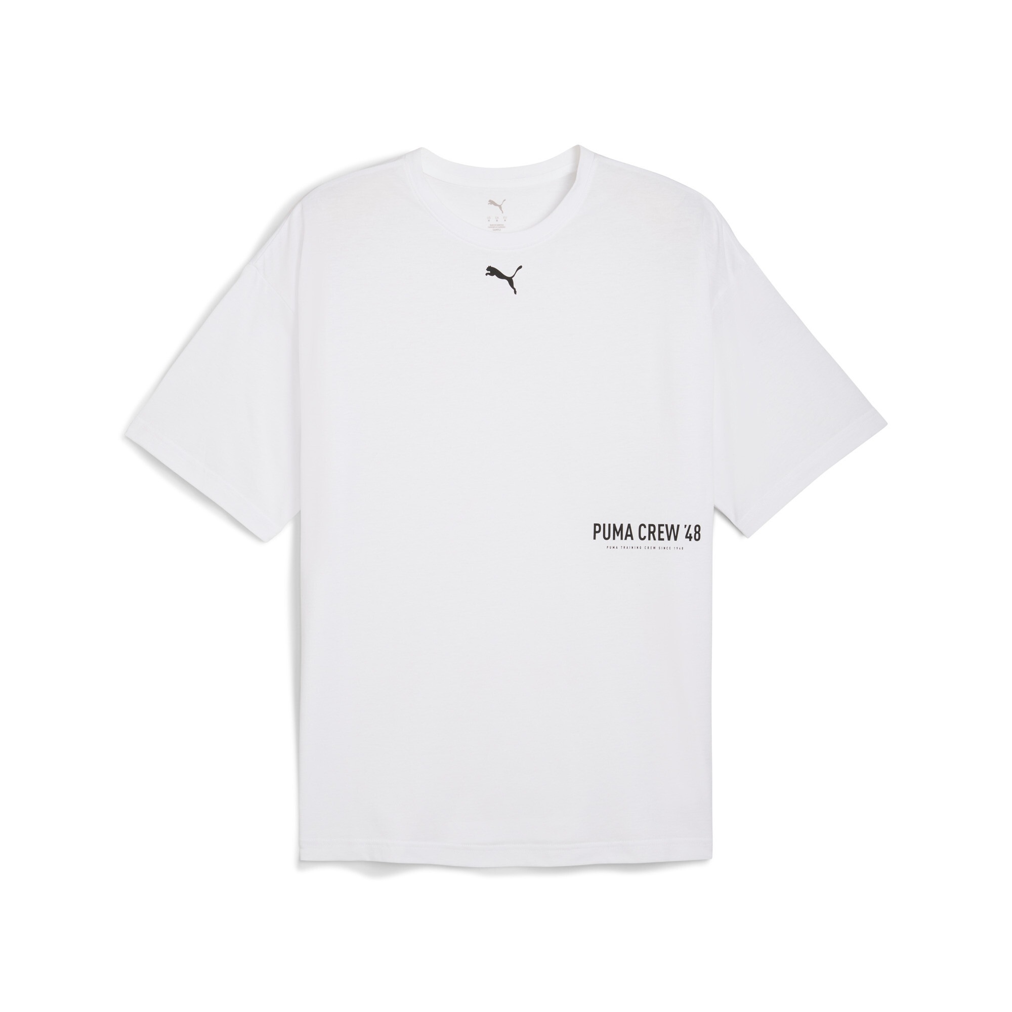PUMA Trainingsshirt »M GRAPHIC OVERSIZE TEE« Kurzarm-Design, sportlicher Stil, atmungsaktiv, schnell trocknend
