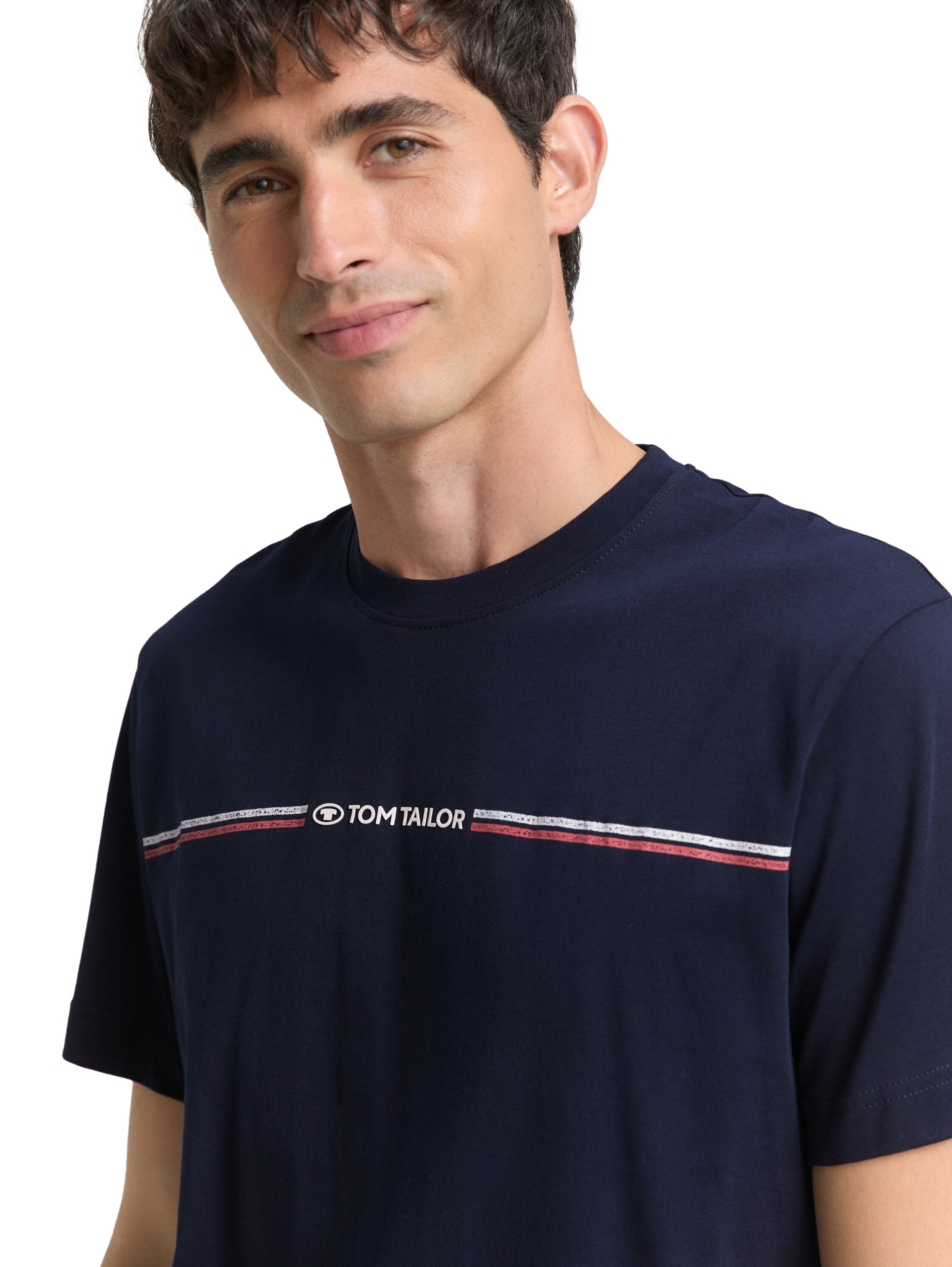 TOM TAILOR T-Shirt mit Logofrontprint