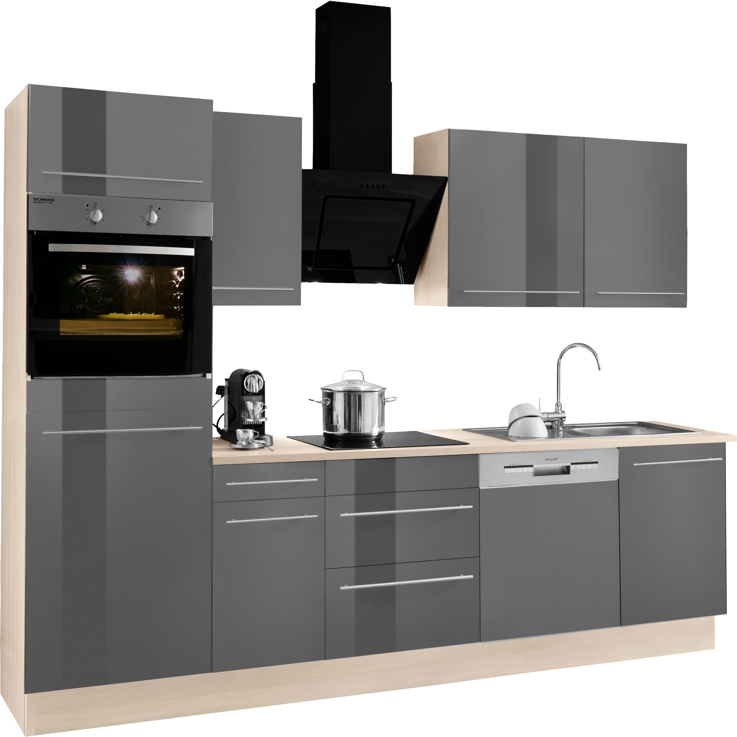 OPTIFIT Küchenzeile "Bern" Breite 270 cm, wahlweise mit E-Geräten