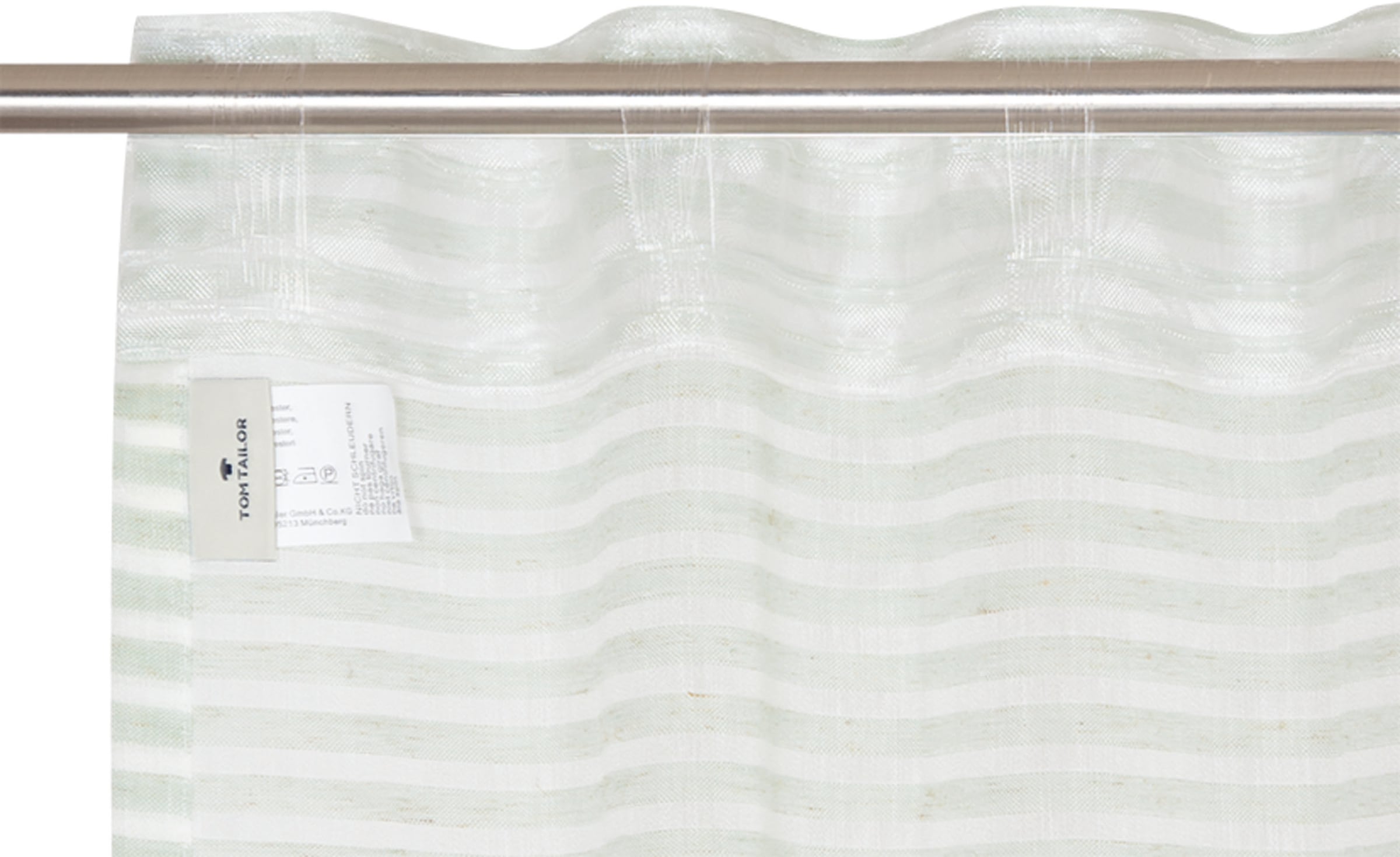 TOM TAILOR HOME Vorhang »Natural Stripe«, (1 St.), transparent