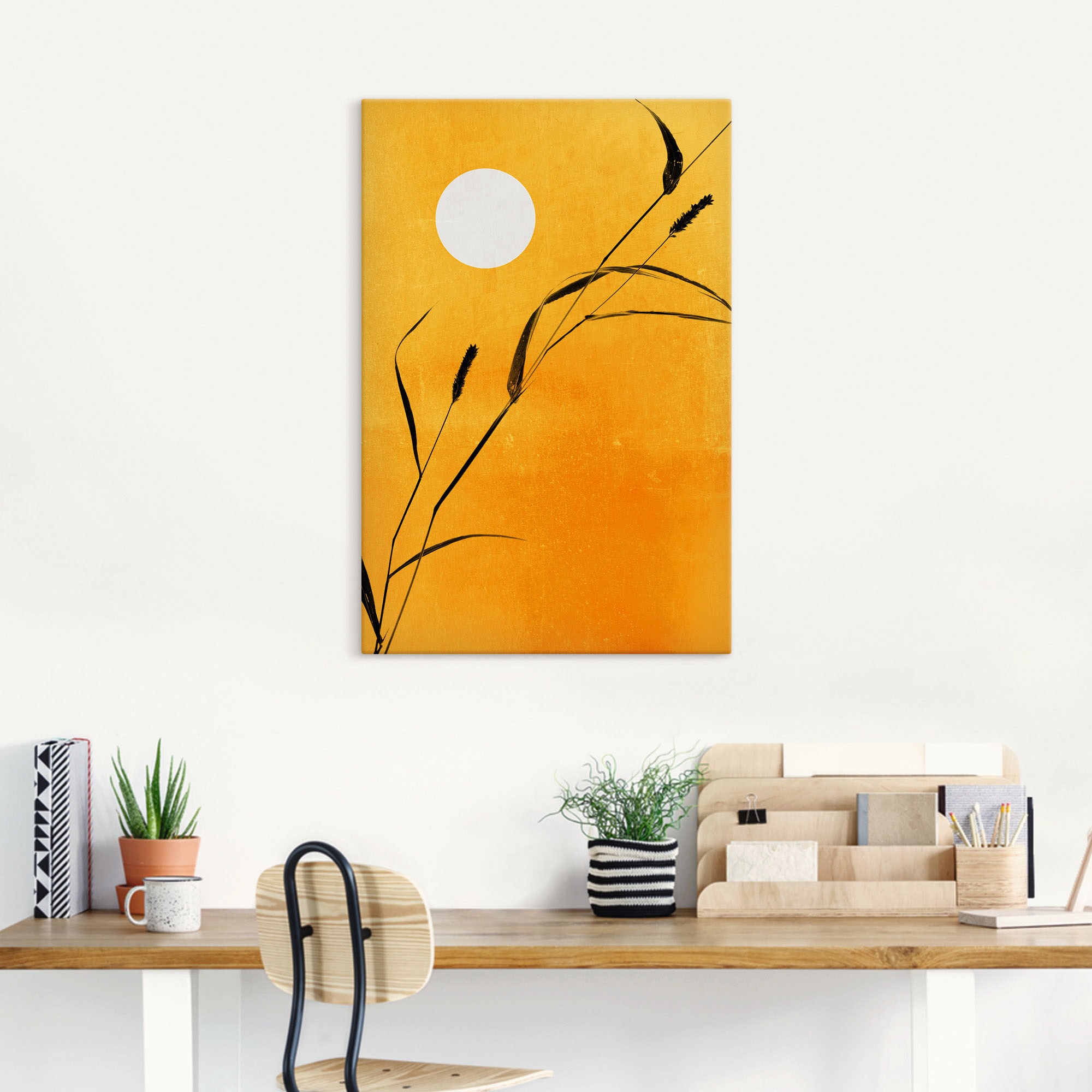 Artland Leinwandbild »Sonniger Tag« Pflanzenbilder 1 Stk. tlg. auf Holzrahmen gespannt