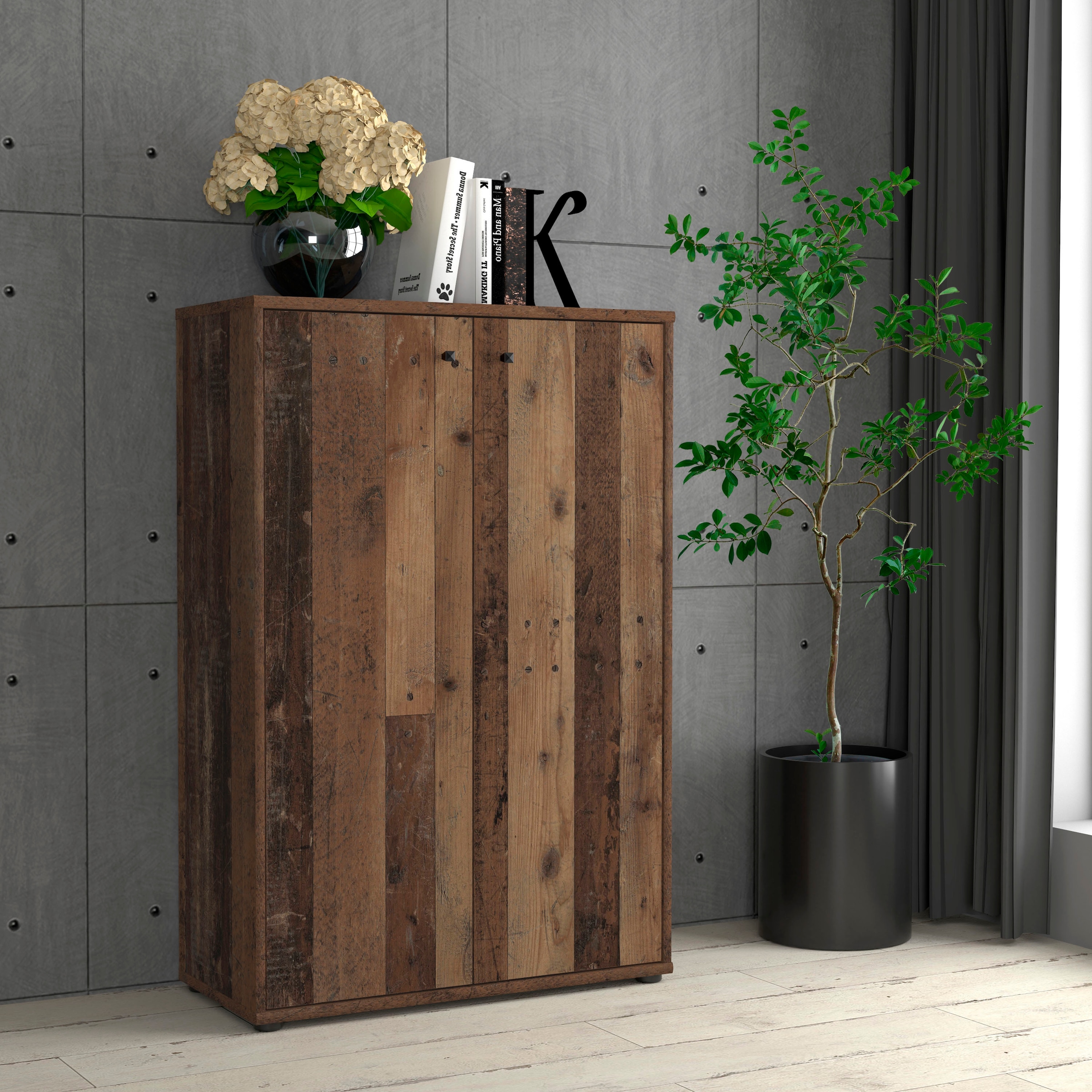 FORTE Kommode »Tempra, Kommode, 2 Türen,  viel Stauraum, Höhe 111,1 cm«