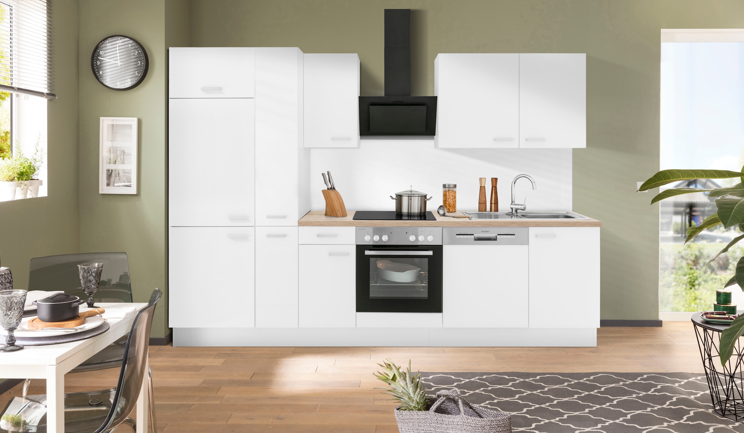 OPTIFIT Küchenzeile "Parma" ohne E-Geräte, Breite 300 cm