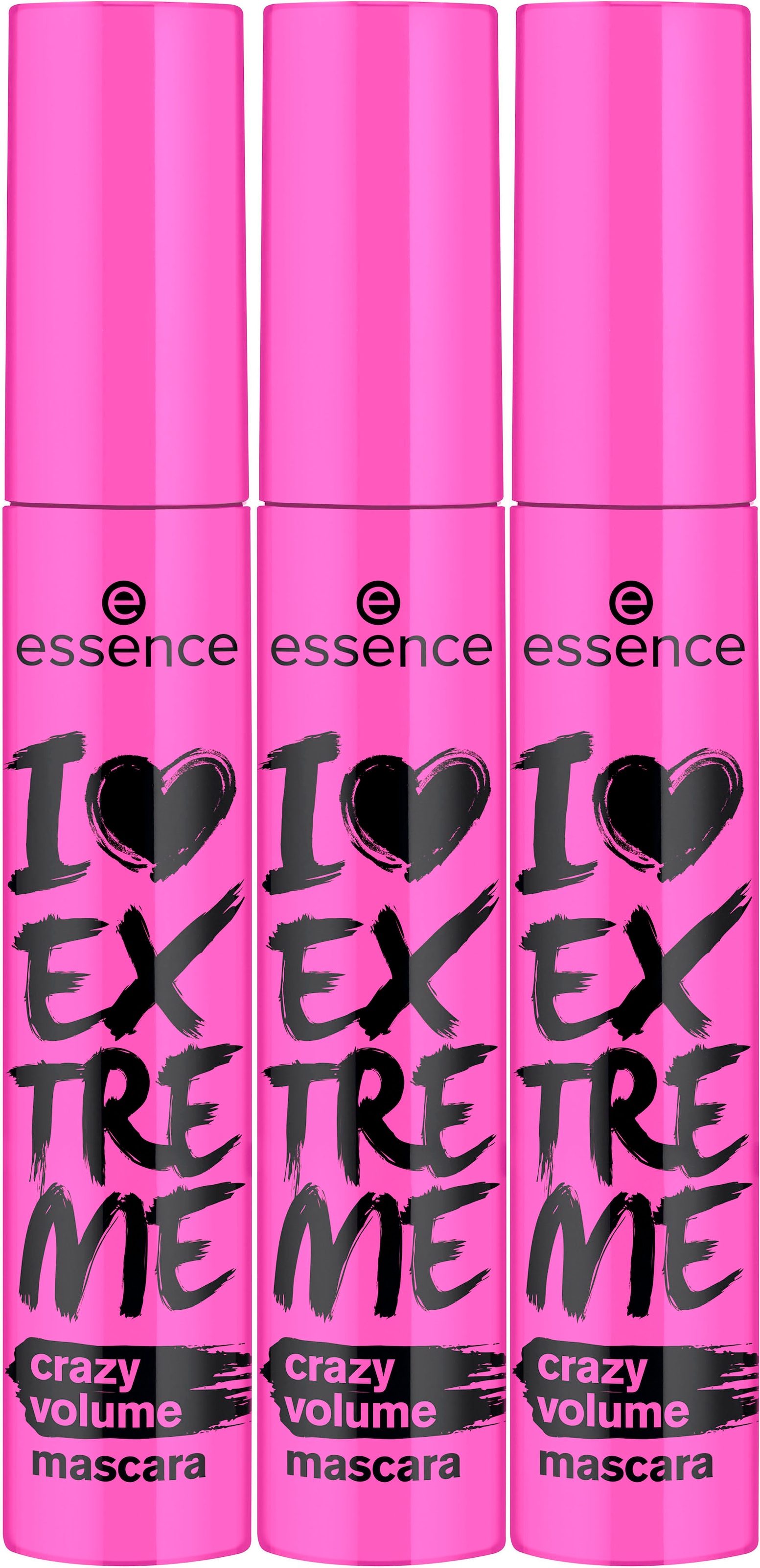 Essence Mascara »I LOVE EXTREME | crazy bestellen online volume UNIVERSAL 3 mascara«, tlg.) (Set