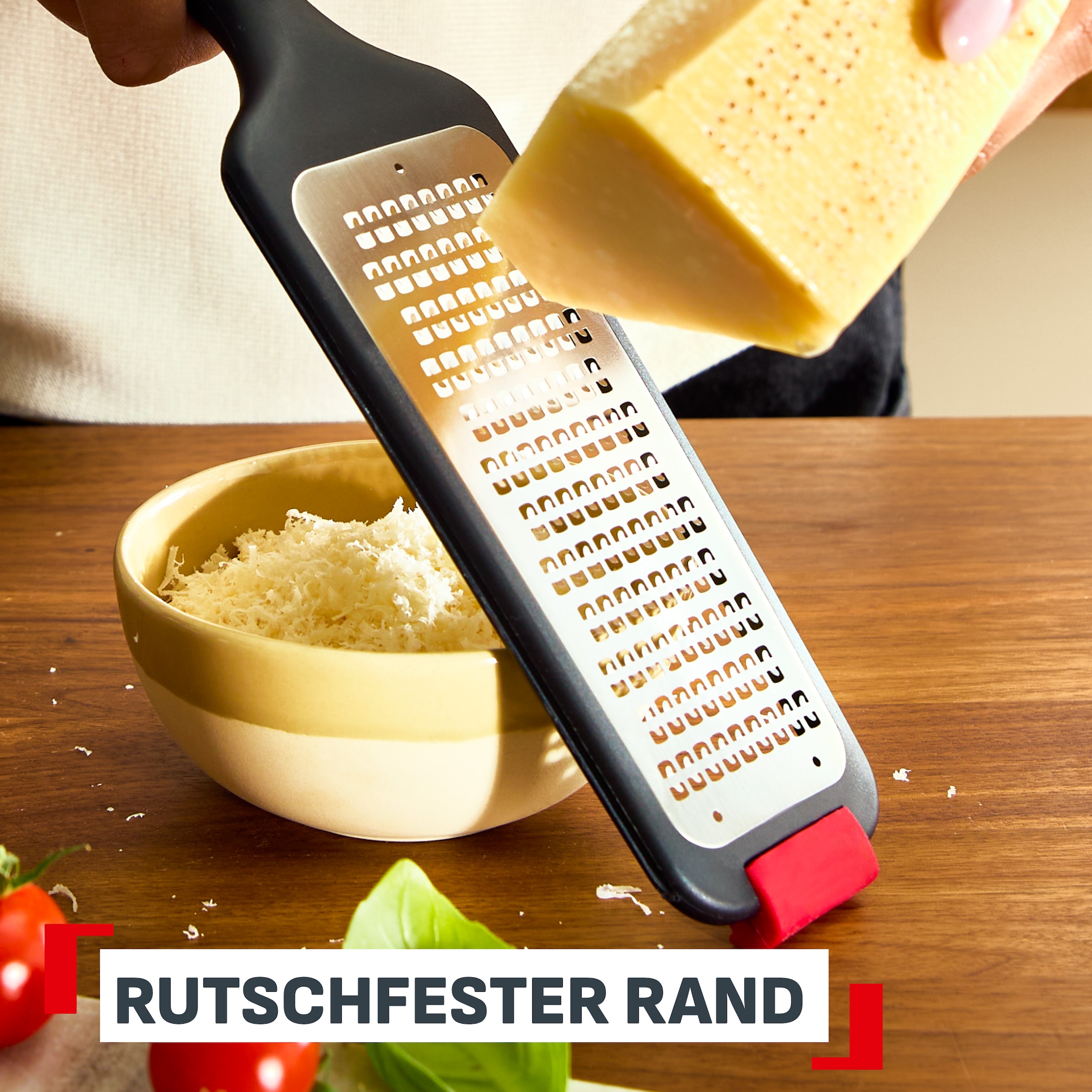 Tefal Küchenreibe »Ingenio+« hitzebeständig bis 230°C, spülmaschinenfest, verstärktes Nylon