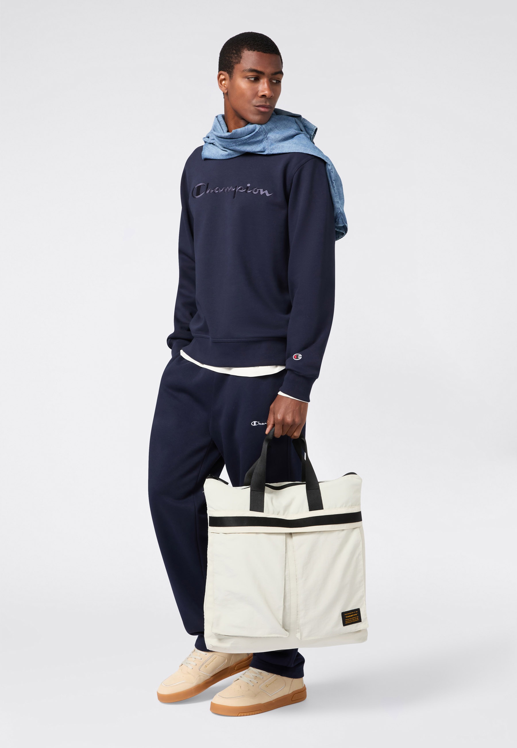 Champion Jogginghose »ICONS Straight Hem Pants Fleece«, (1 tlg.)