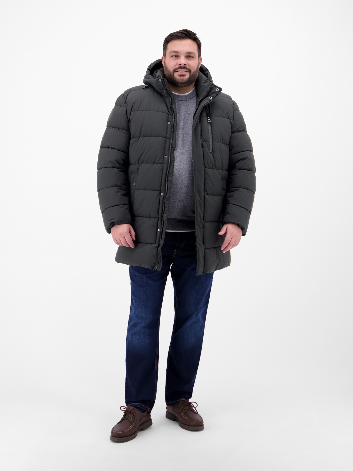 LERROS Steppjacke »Herren Steppjacke in Großen Größen« mit Kapuze