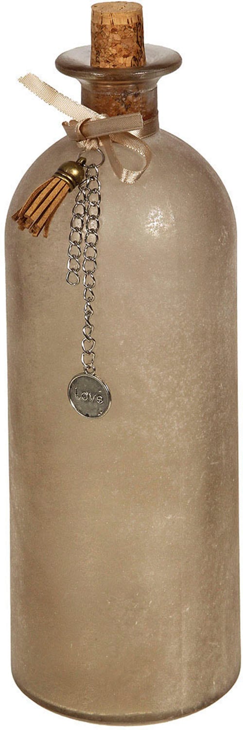 Ambiente Haus Dekovase "Dekoaration Flasche - braun L"