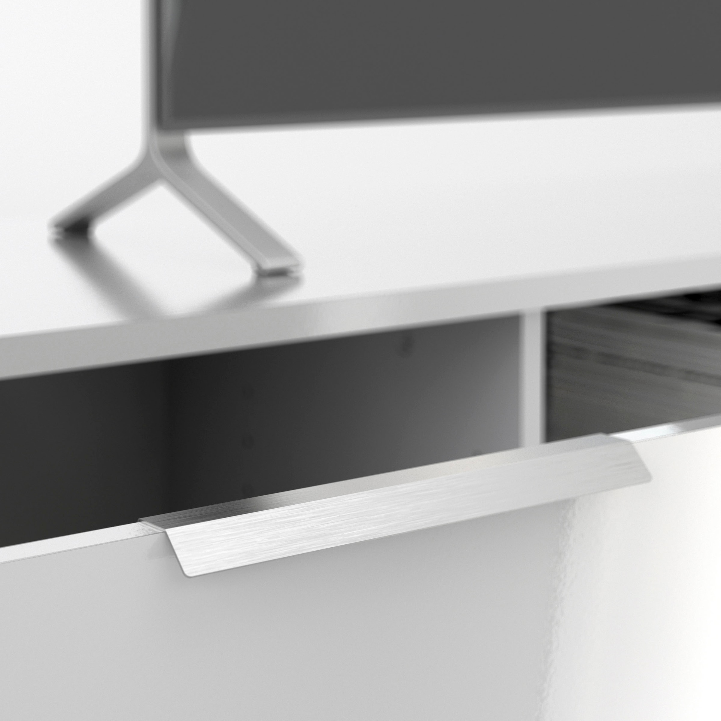 INOSIGN TV-Board »Match, TV-Möbel, Fernsehtisch, TV-Unit, Media-Möbel, Sideboard,«, mit 2 Schubladen und 1 offenen Fach, Breite 172,7 cm, Höhe 33 cm