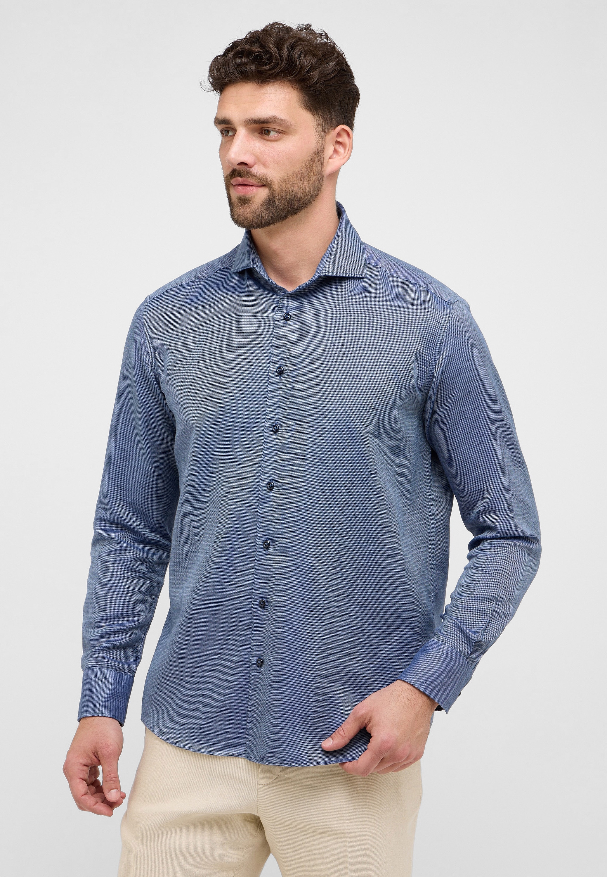 Eterna Langarmhemd »COMFORT FIT« EASY IRON (bügelleicht)